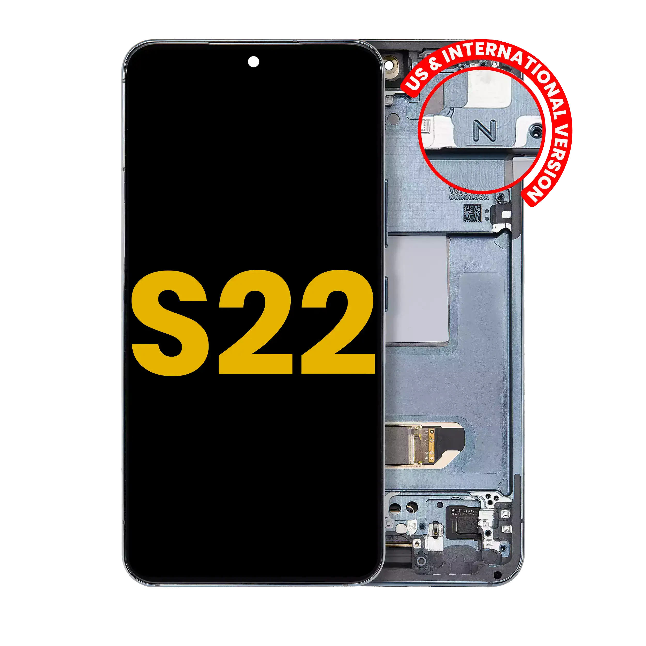 Oled Assembly With Frame Compatible For Samsung Galaxy S22 5G (Us & International Version) (Refurbished) (Green)