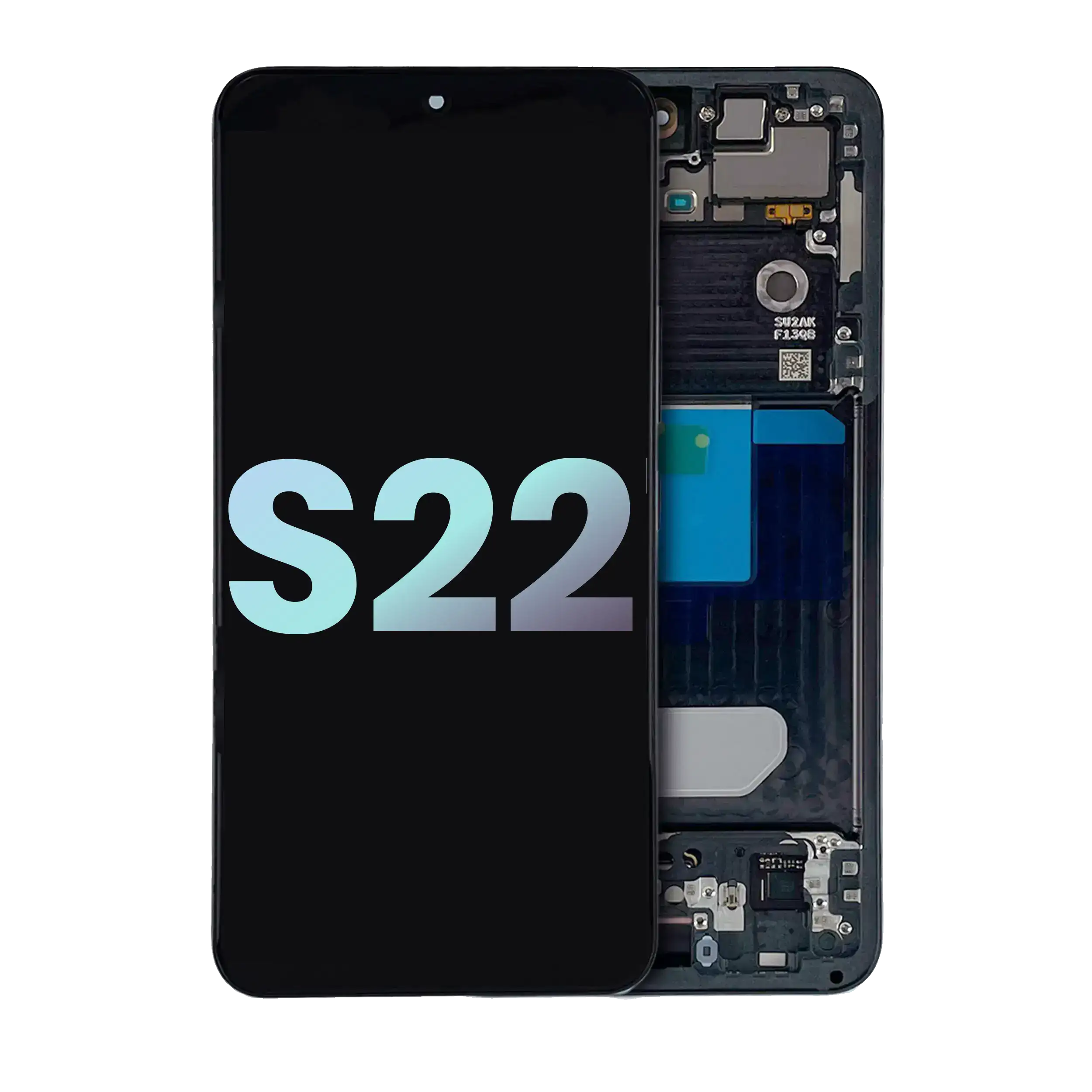 Oled Assembly With Frame Compatible For Samsung Galaxy S22 5G (Service Pack) (Graphite)
