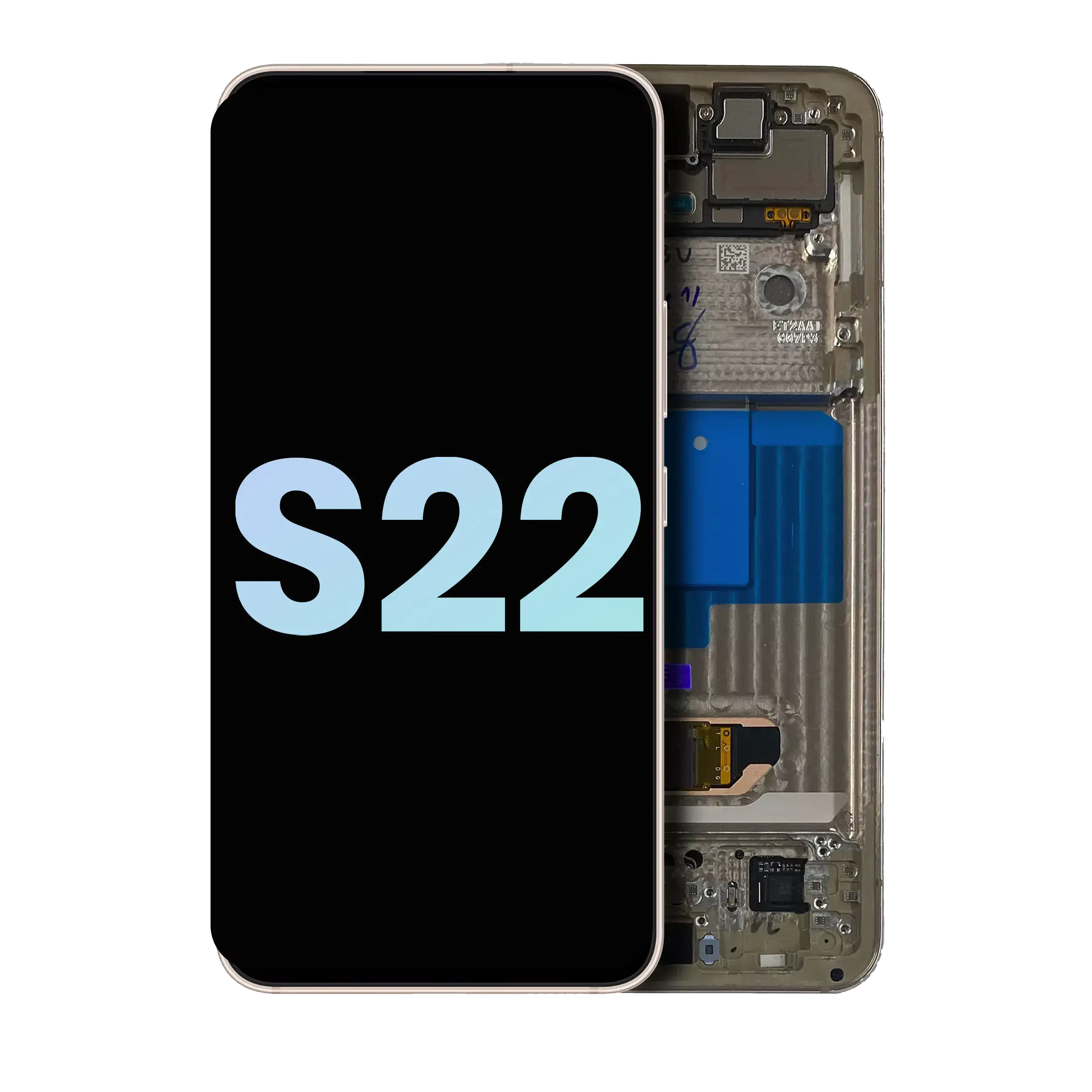 Oled Assembly With Frame Compatible For Samsung Galaxy S22 5G (Service Pack) (Violet)