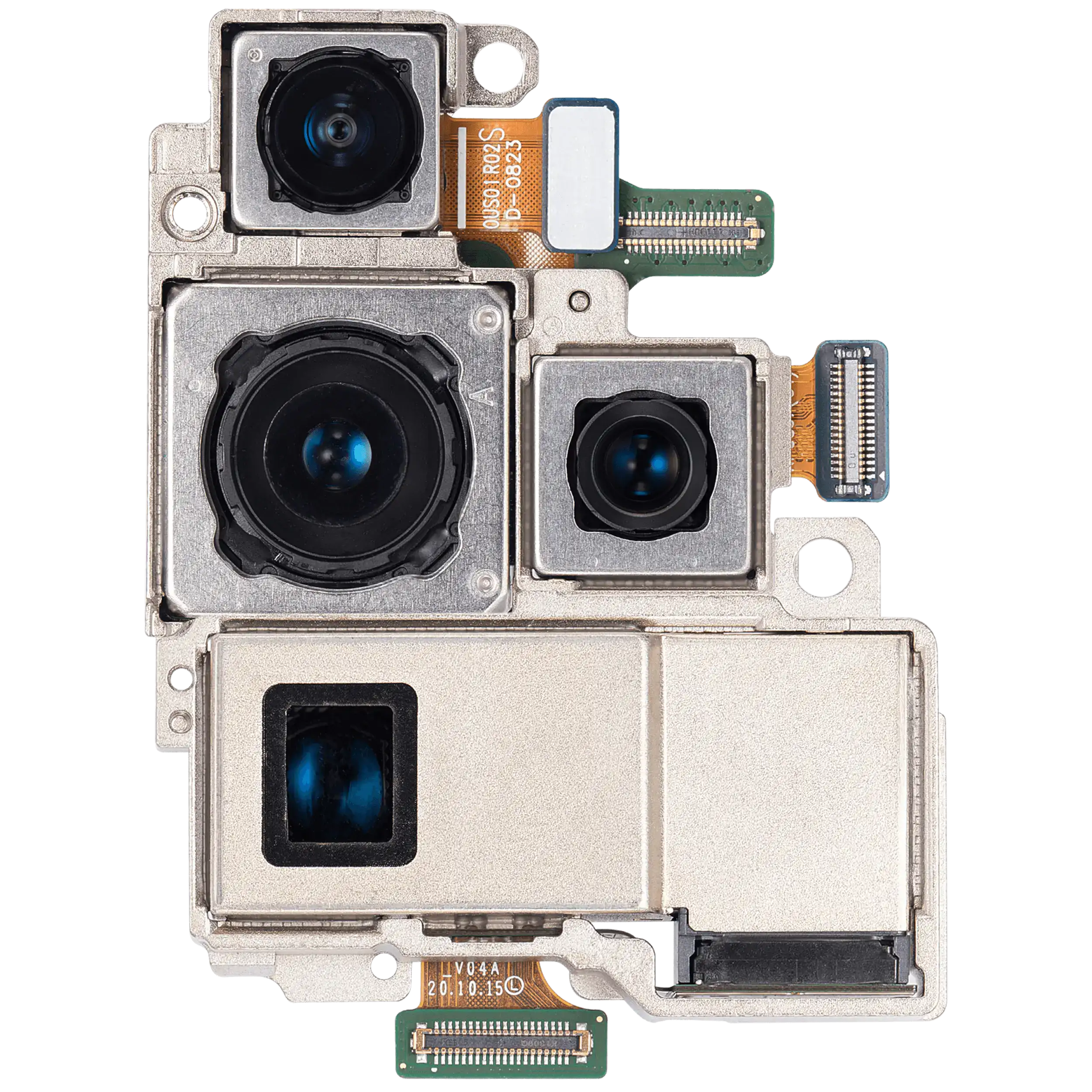 Back Camera Assembly (Wide / Telephoto / Ultrawide / Periscope) Compatible For Samsung Galaxy S21 Ultra 5G (Used  Pull: Grade A)