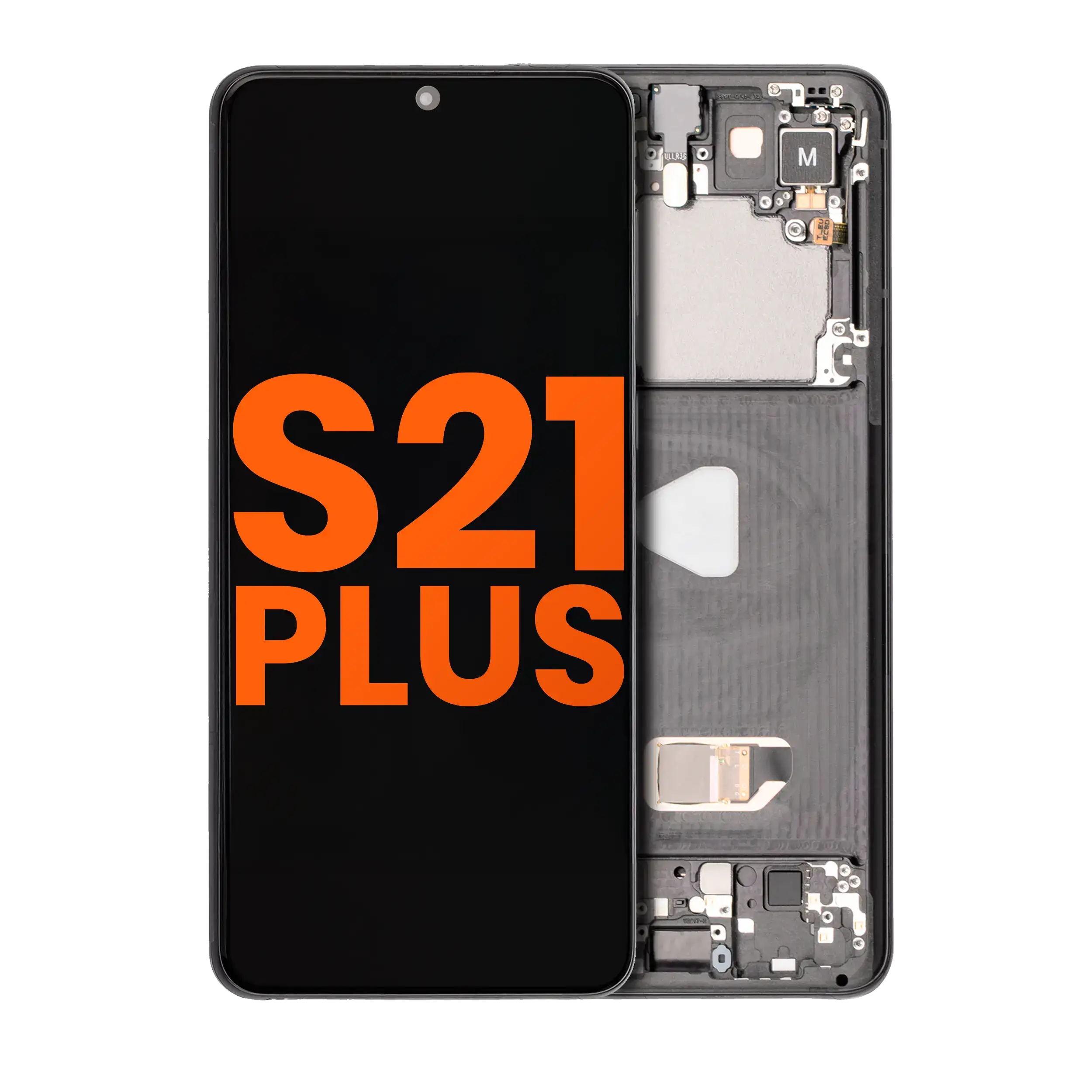 Oled Assembly With Frame Compatible For Samsung Galaxy S21 Plus 5G (Blemish: Grade D) (Phantom Black)