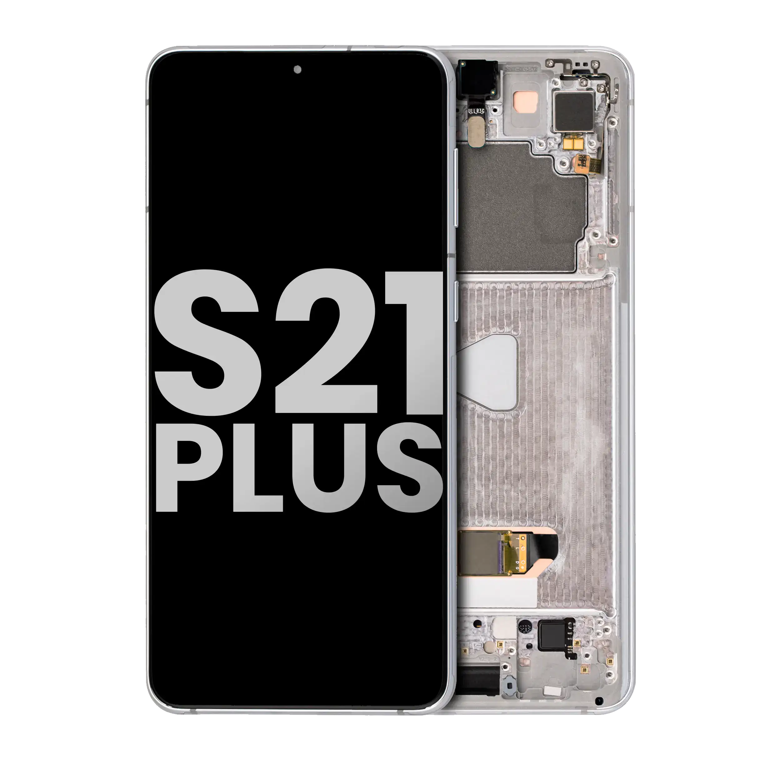 Oled Assembly With Frame Compatible For Samsung Galaxy S21 Plus 5G (Used  Pull: Grade B/C) (Phantom Silver)