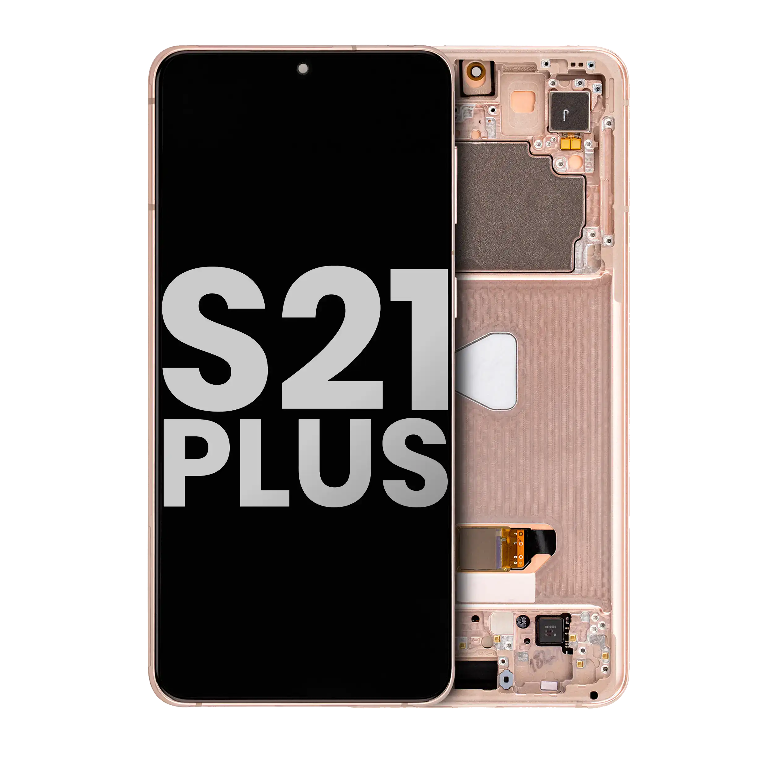 Oled Assembly With Frame Compatible For Samsung Galaxy S21 Plus 5G (Used  Pull: Grade B/C) (Phantom Violet / Pink / Gold)