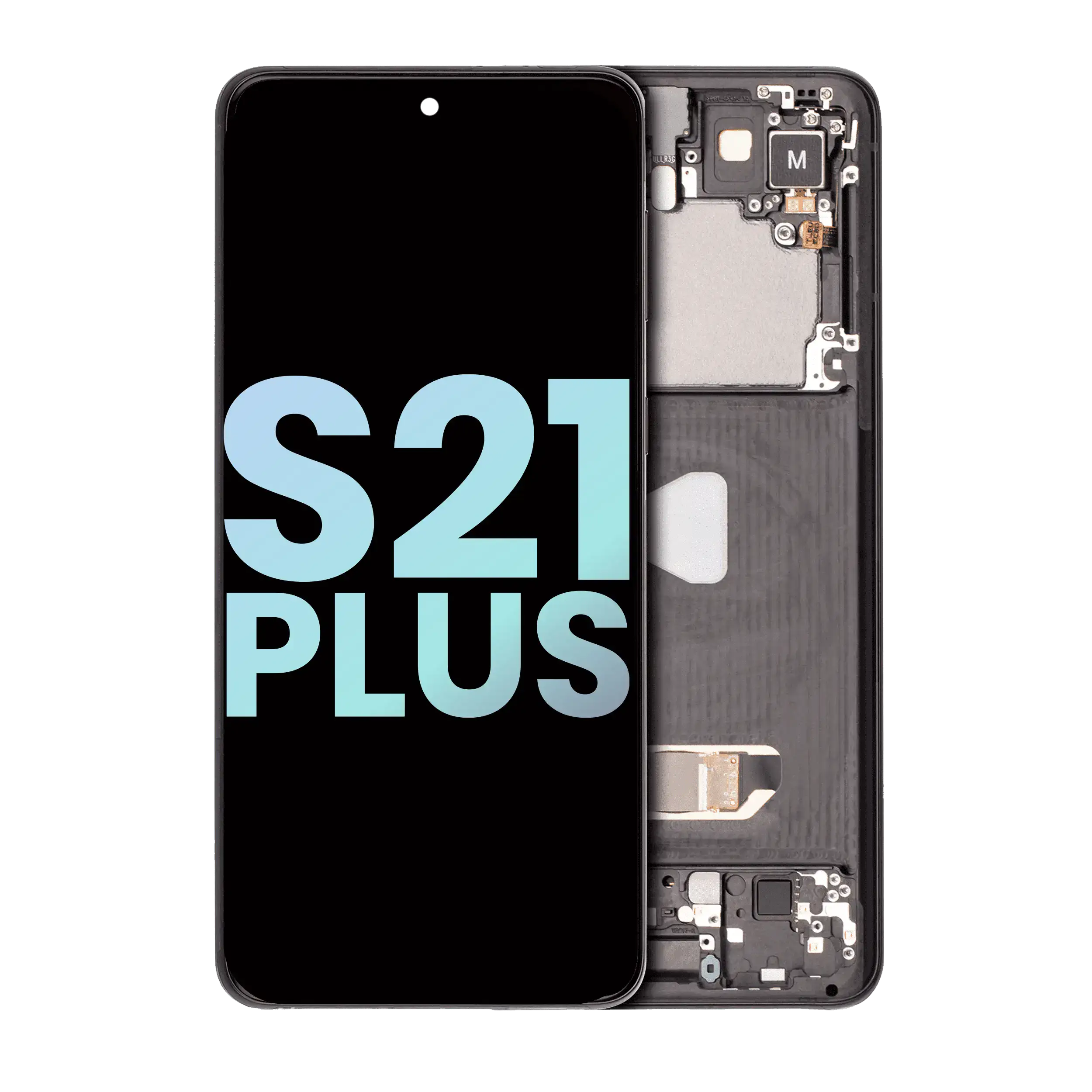 Oled Assembly With Frame Compatible For Samsung Galaxy S21 Plus 5G (Service Pack) (Phantom Black)