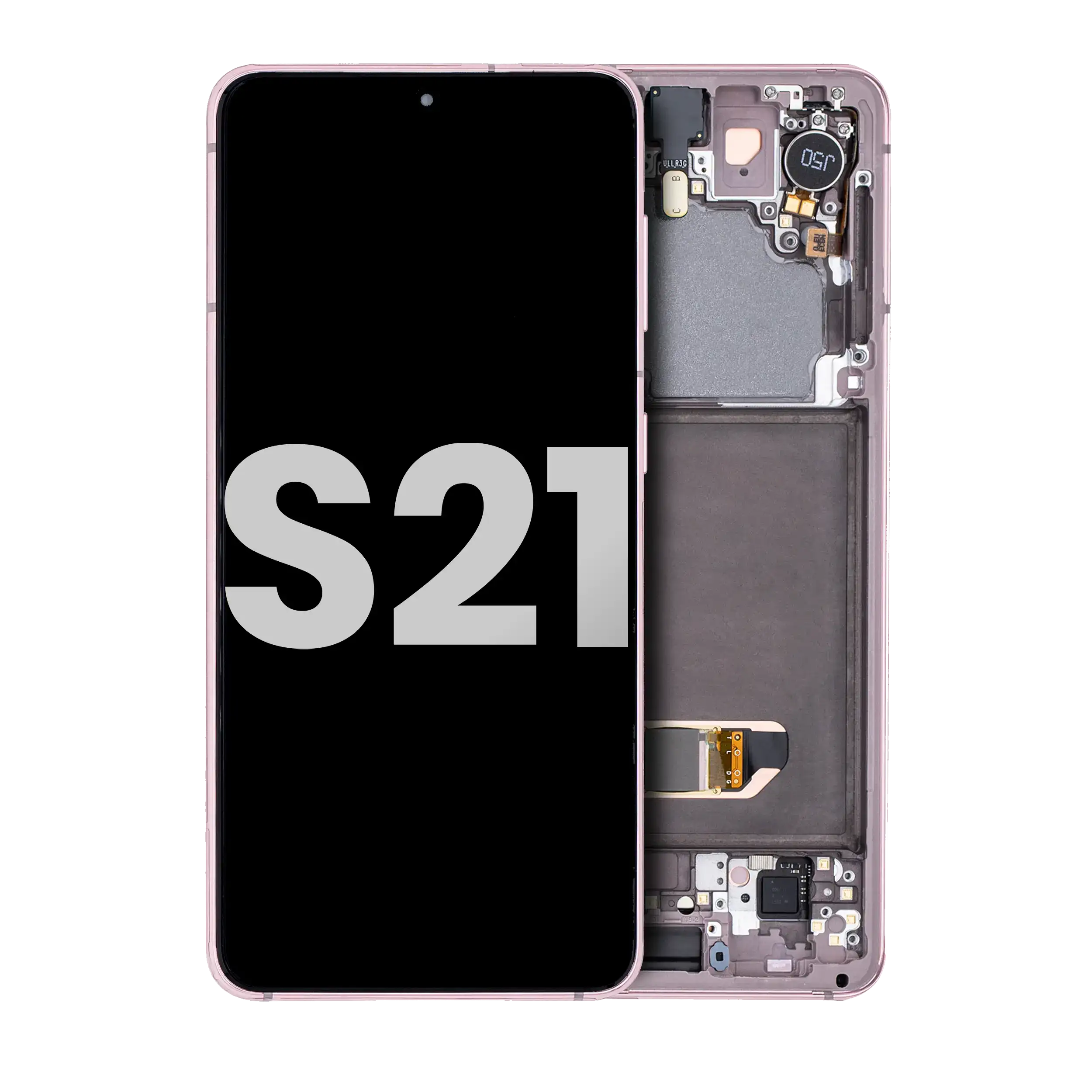 Oled Assembly With Frame Compatible For Samsung Galaxy S21 5G (Used  Pull: Grade B/C) (Phantom Violet)
