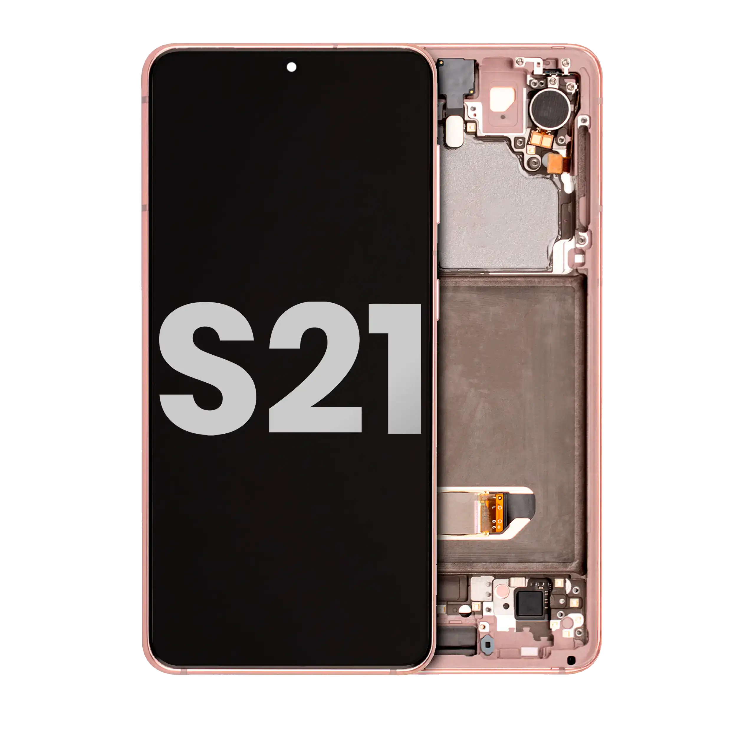 Oled Assembly With Frame Compatible For Samsung Galaxy S21 5G (Used  Pull: Grade A) (Phantom Pink)