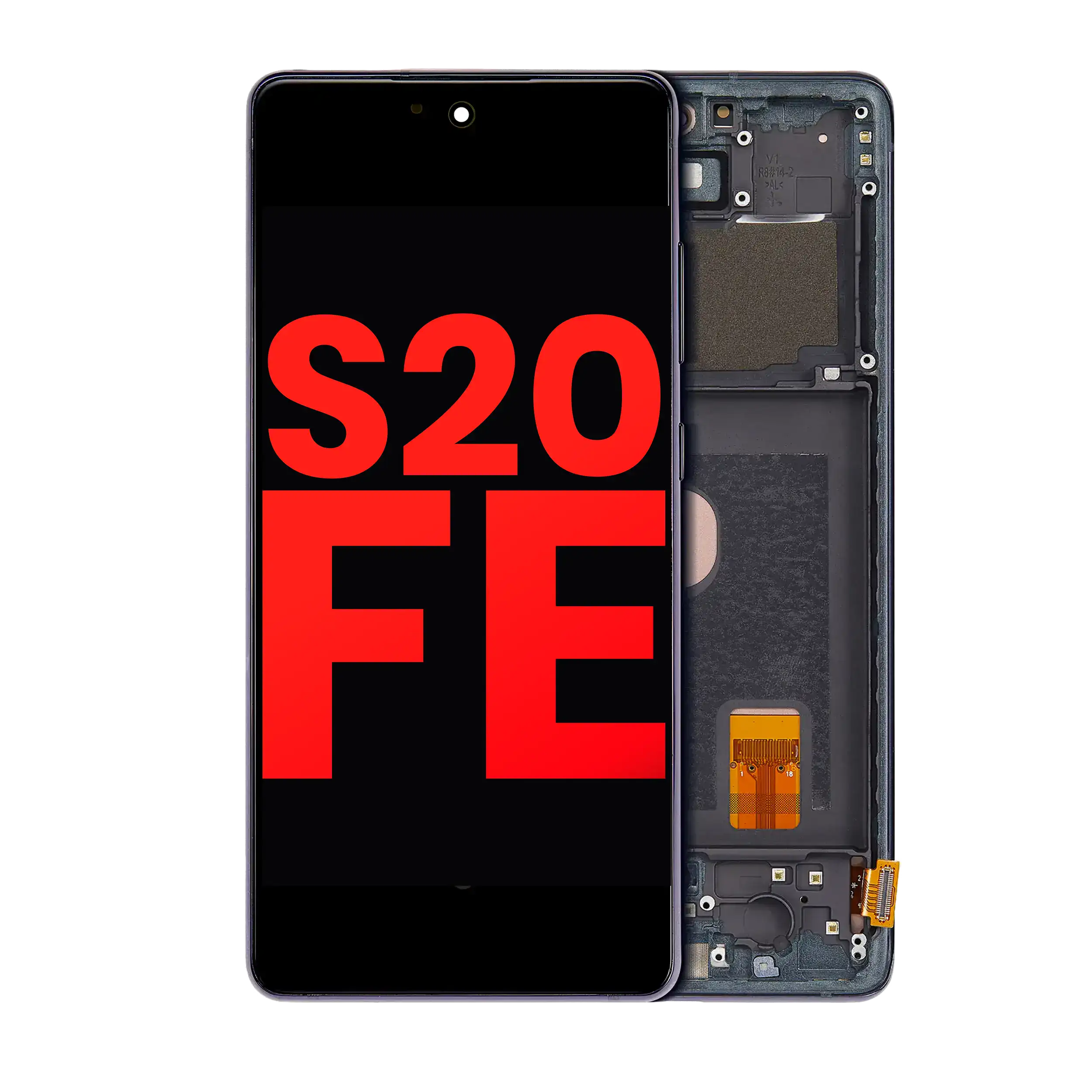 Oled Assembly With Frame Compatible For Samsung Galaxy S20 Fe 4G / 5G (Aftermarket Plus) (Cloud Navy)