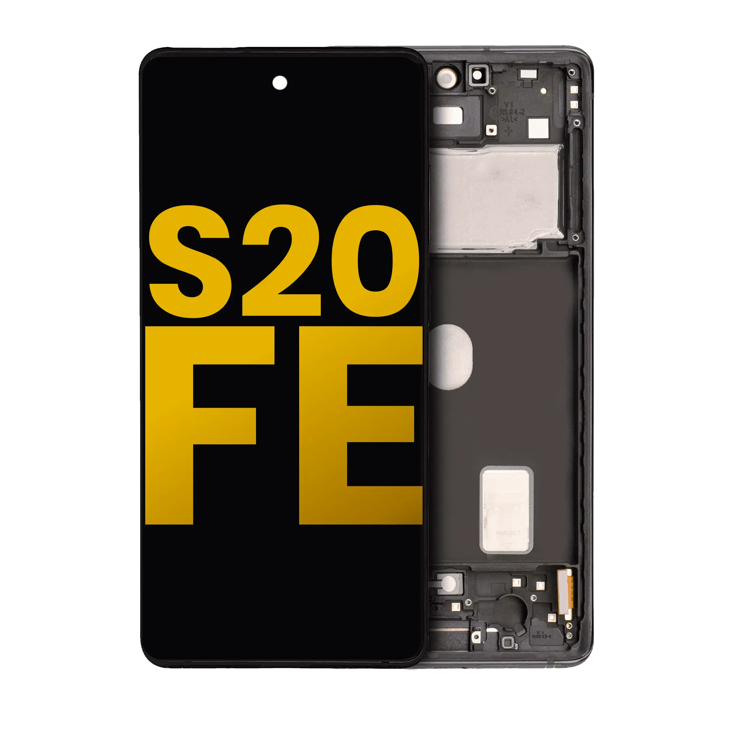 Oled Assembly With Frame Compatible For Samsung Galaxy S20 Fe 4G / 5G (Refurbished) (Cloud Navy)