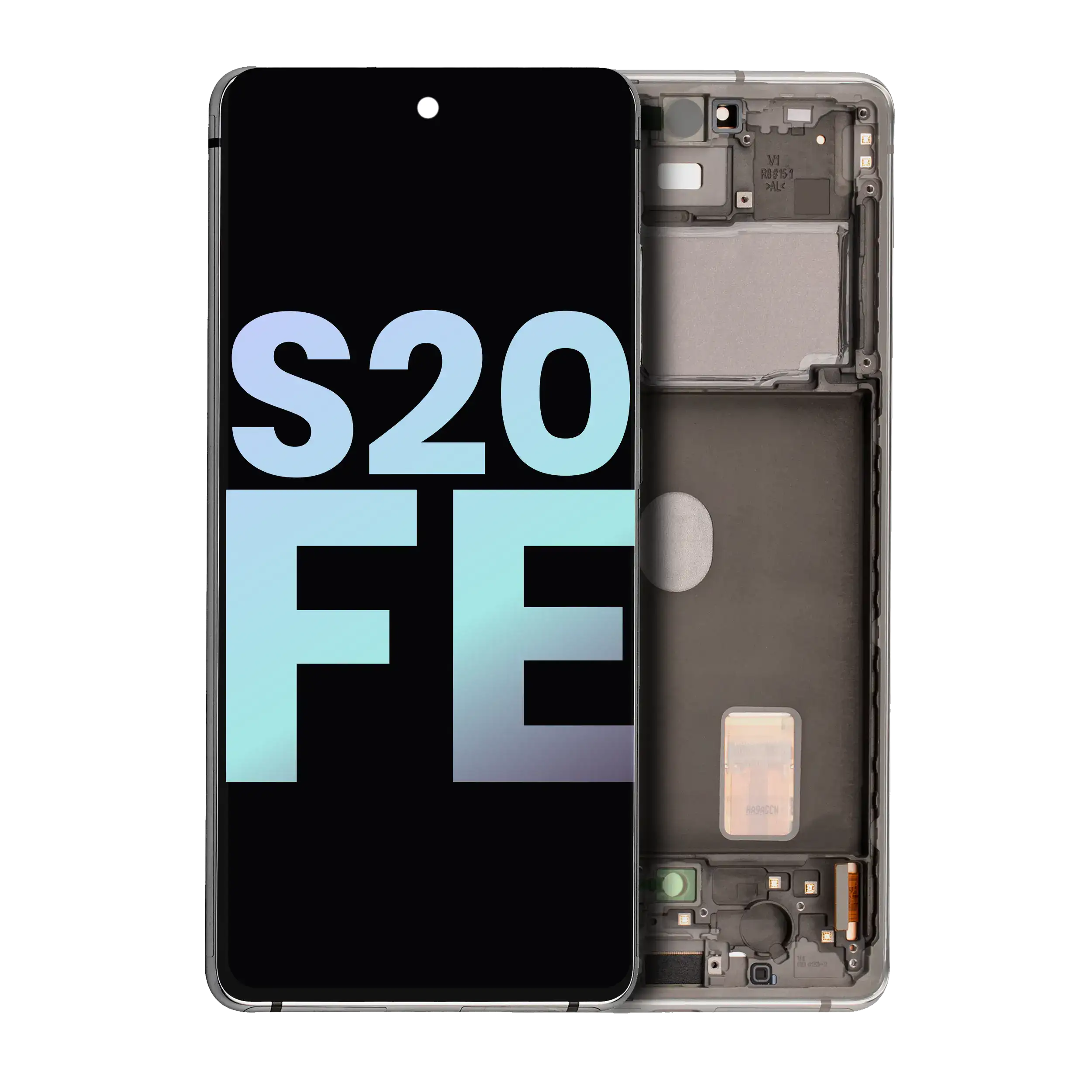 Oled Assembly With Frame Compatible For Samsung Galaxy S20 Fe 4G / 5G (Service Pack) (Cloud White)