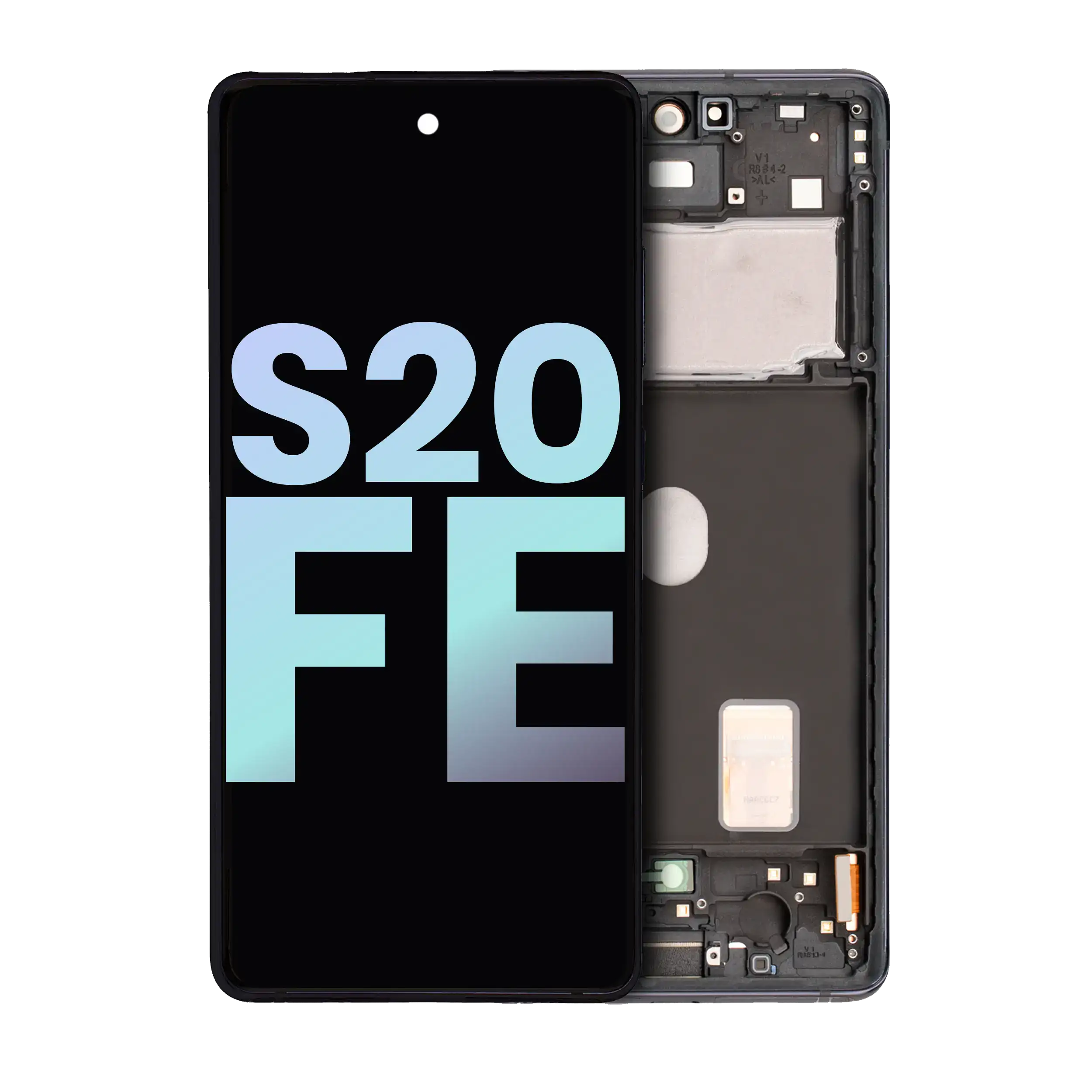 Oled Assembly With Frame Compatible For Samsung Galaxy S20 Fe 4G / 5G (Service Pack) (Cloud Navy)
