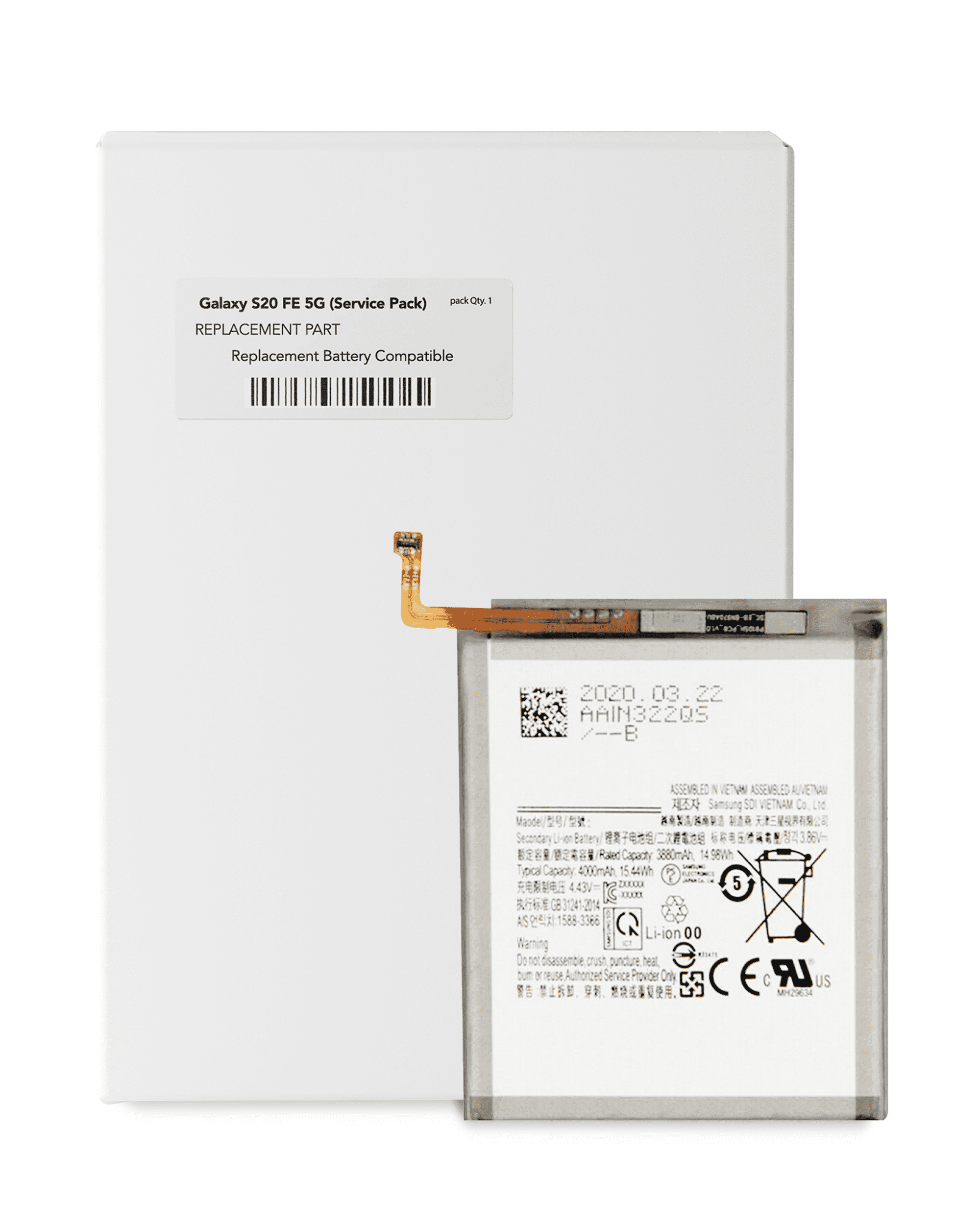 Replacement Battery For Samsung Galaxy S20 Fe 5G / A52 4G/5G (A525/A526), A52S 5G (A528) - Eb-Bg781Aby
