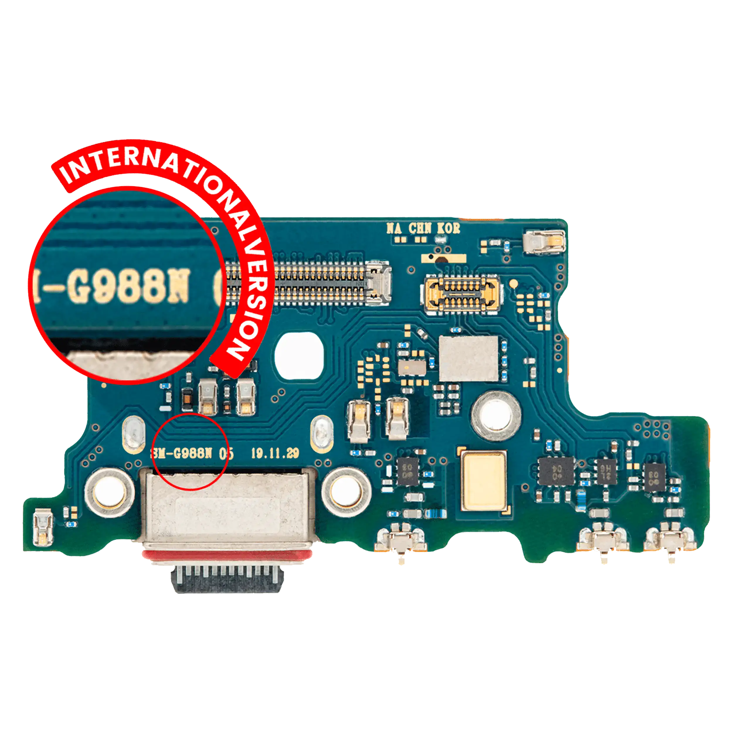 Charging Port Board Compatible For Samsung Galaxy S20 Ultra (International Version) (G988B) (Premium)
