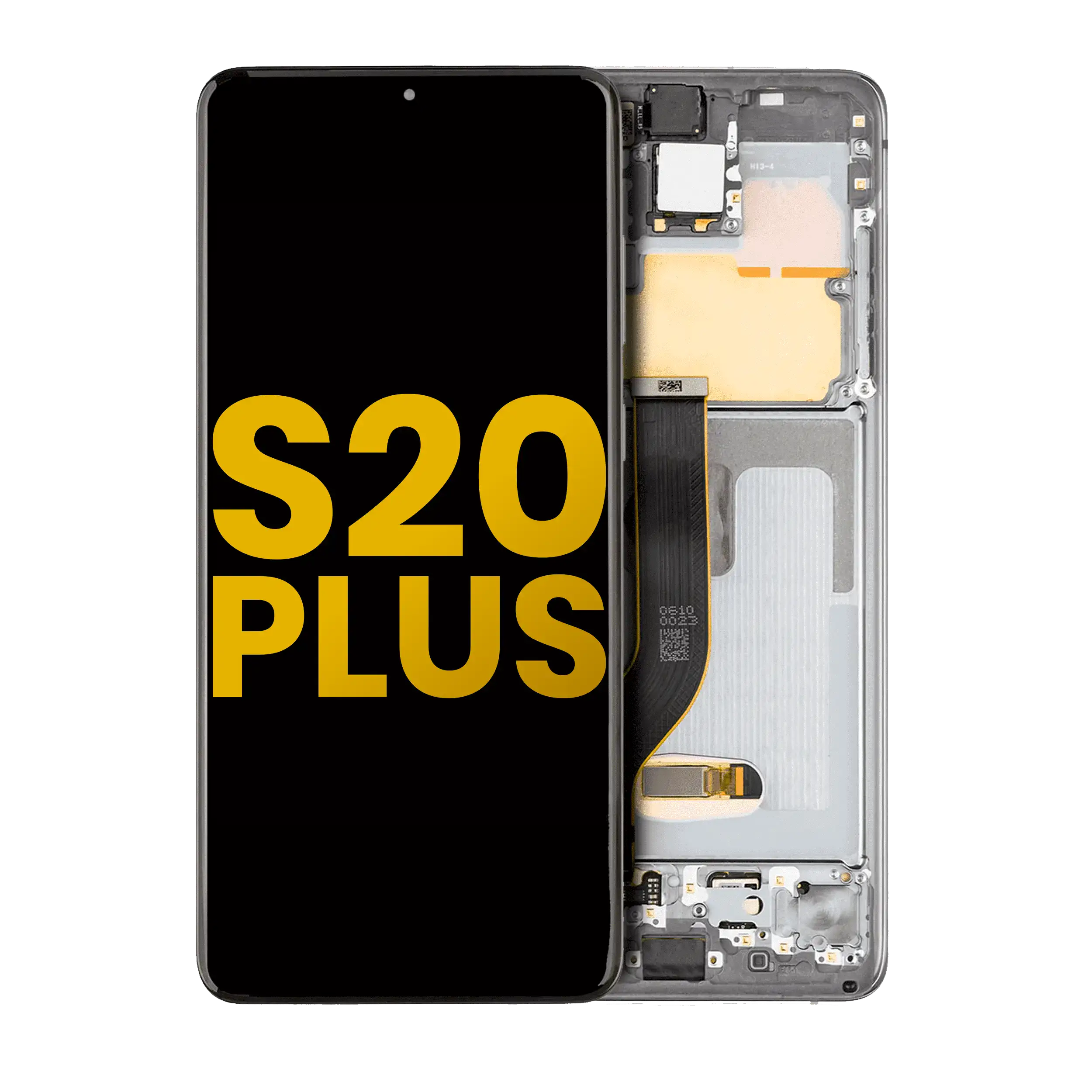 Oled Assembly With Frame Compatible For Samsung Galaxy S20 Plus 5G (Refurbished) (Cosmic Gray)