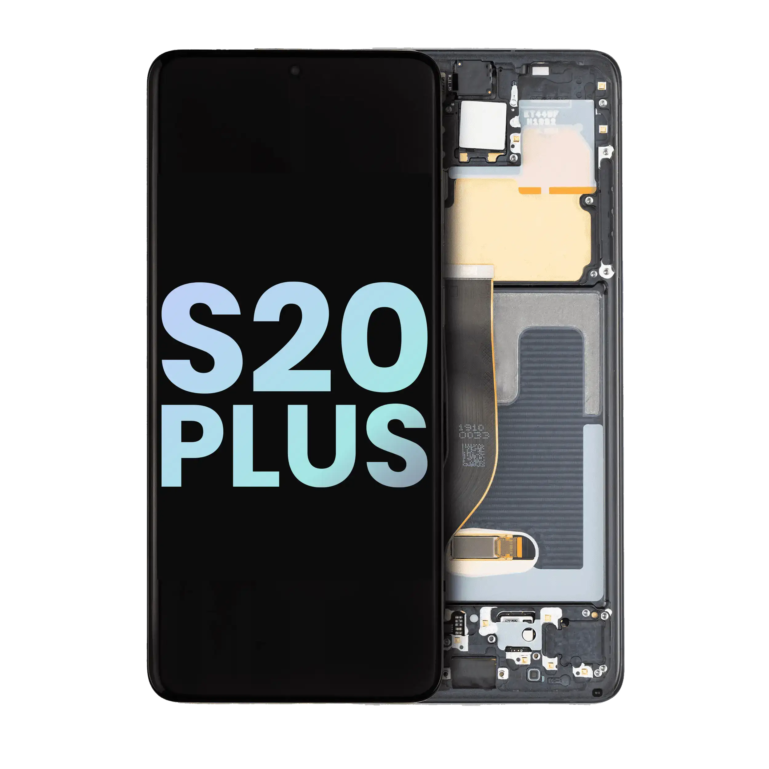 Oled Assembly With Frame Compatible For Samsung Galaxy S20 Plus 5G (Service Pack) (Cosmic Black)