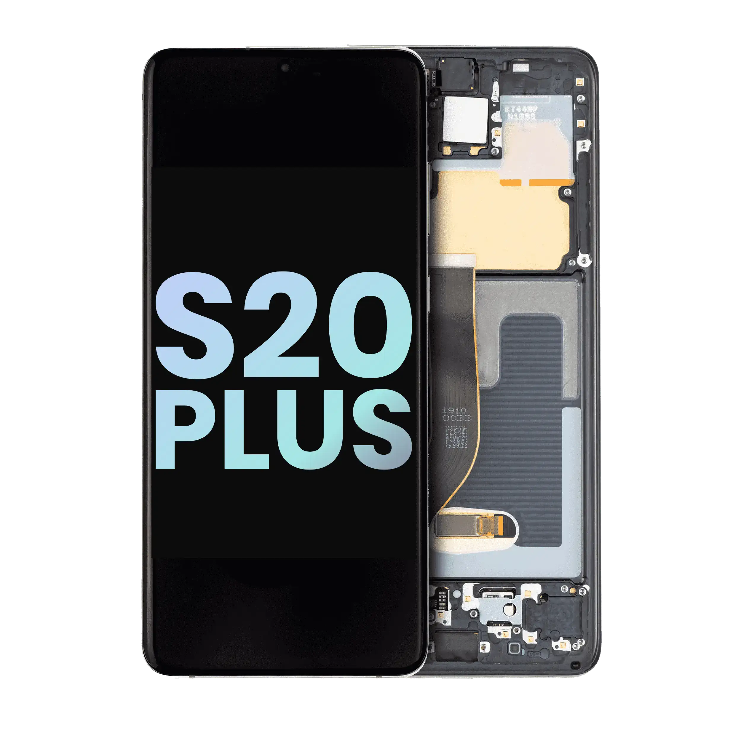 Oled Assembly With Frame Compatible For Samsung Galaxy S20 Plus 5G (Service Pack) (Cosmic Gray)