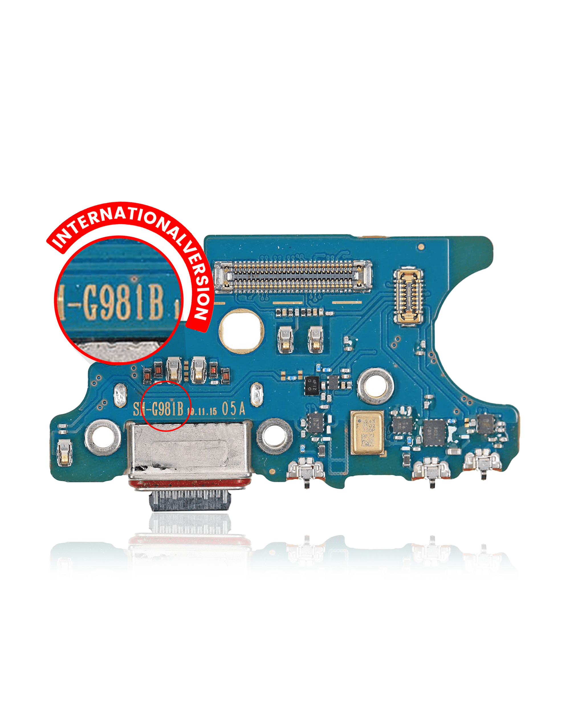 Charging Port With Board Compatible For Samsung Galaxy S20  5G (G981B) (International Version) (Premium)