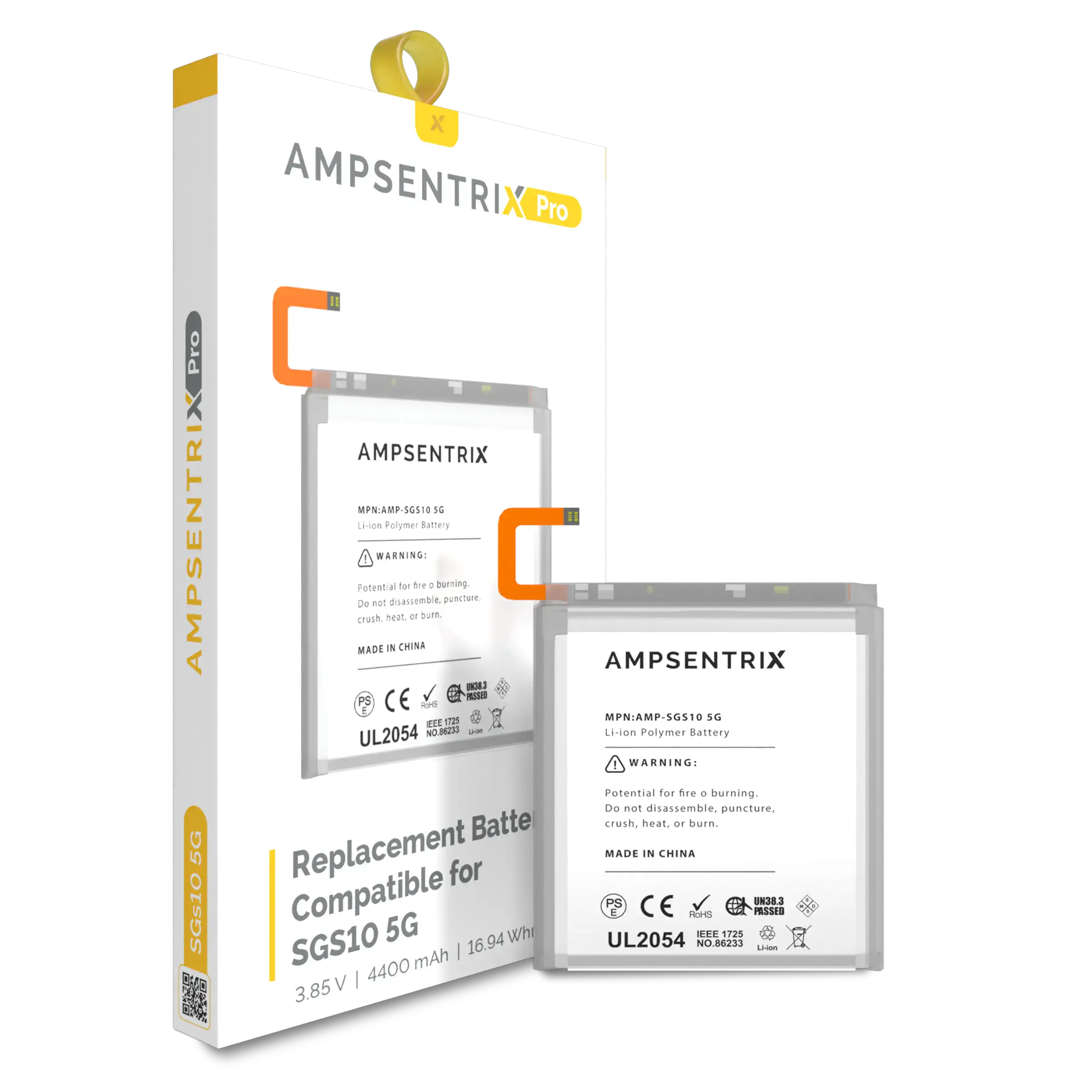 Replacement Battery Compatible For Samsung Galaxy S10 5G (Ampsentrix Pro)
