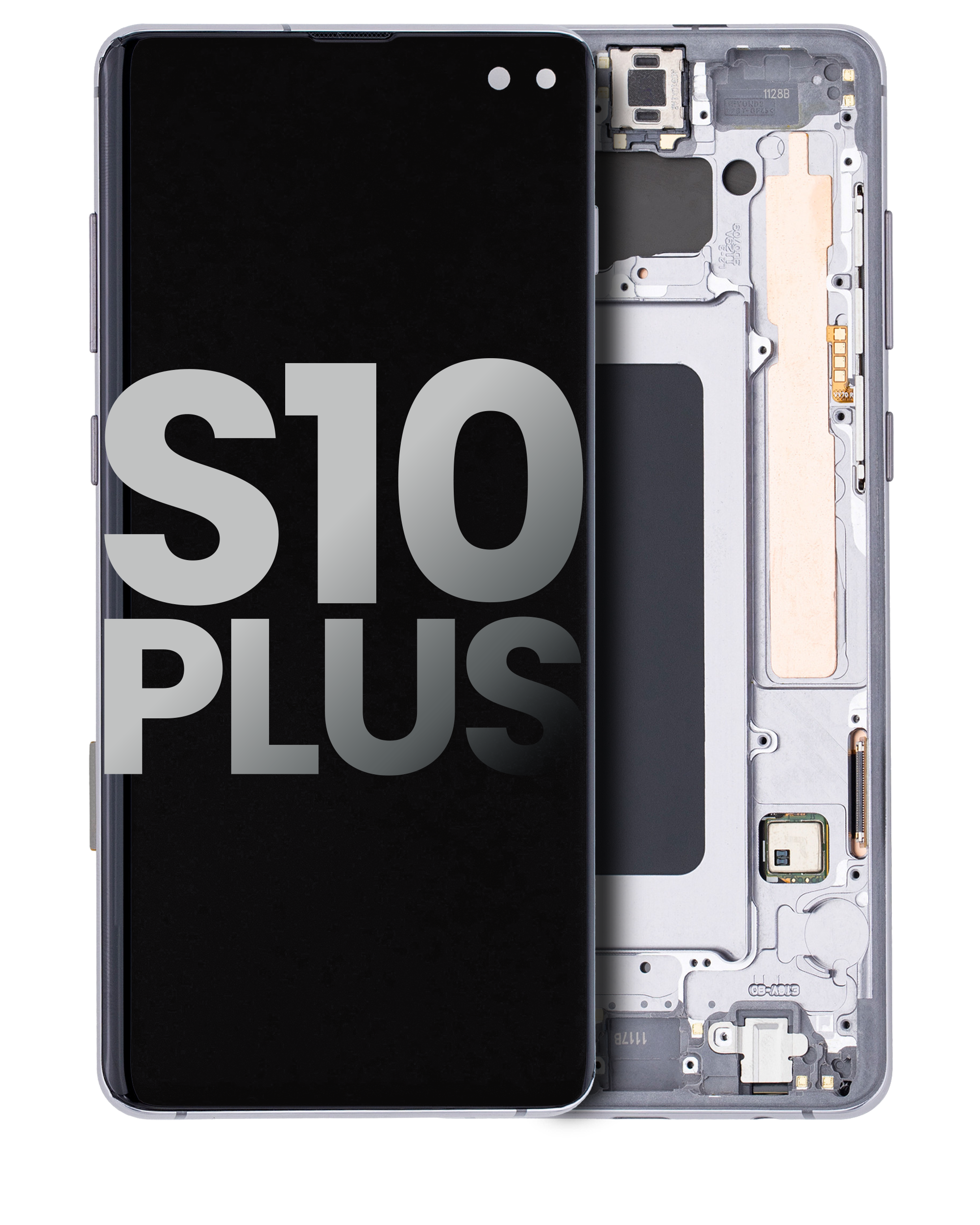 Oled Assembly With Frame Compatible For Samsung Galaxy S10 Plus (Used  Pull: Grade B/C) (Prism / Ceramic Black)
