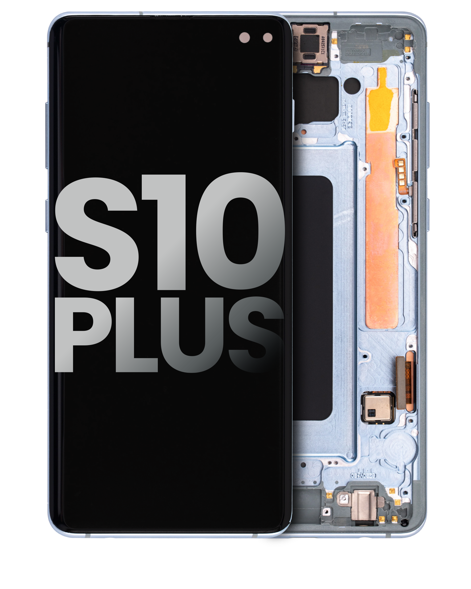 Oled Assembly With Frame Compatible For Samsung Galaxy S10 Plus (Used  Pull: Grade B/C) (Prism Blue)