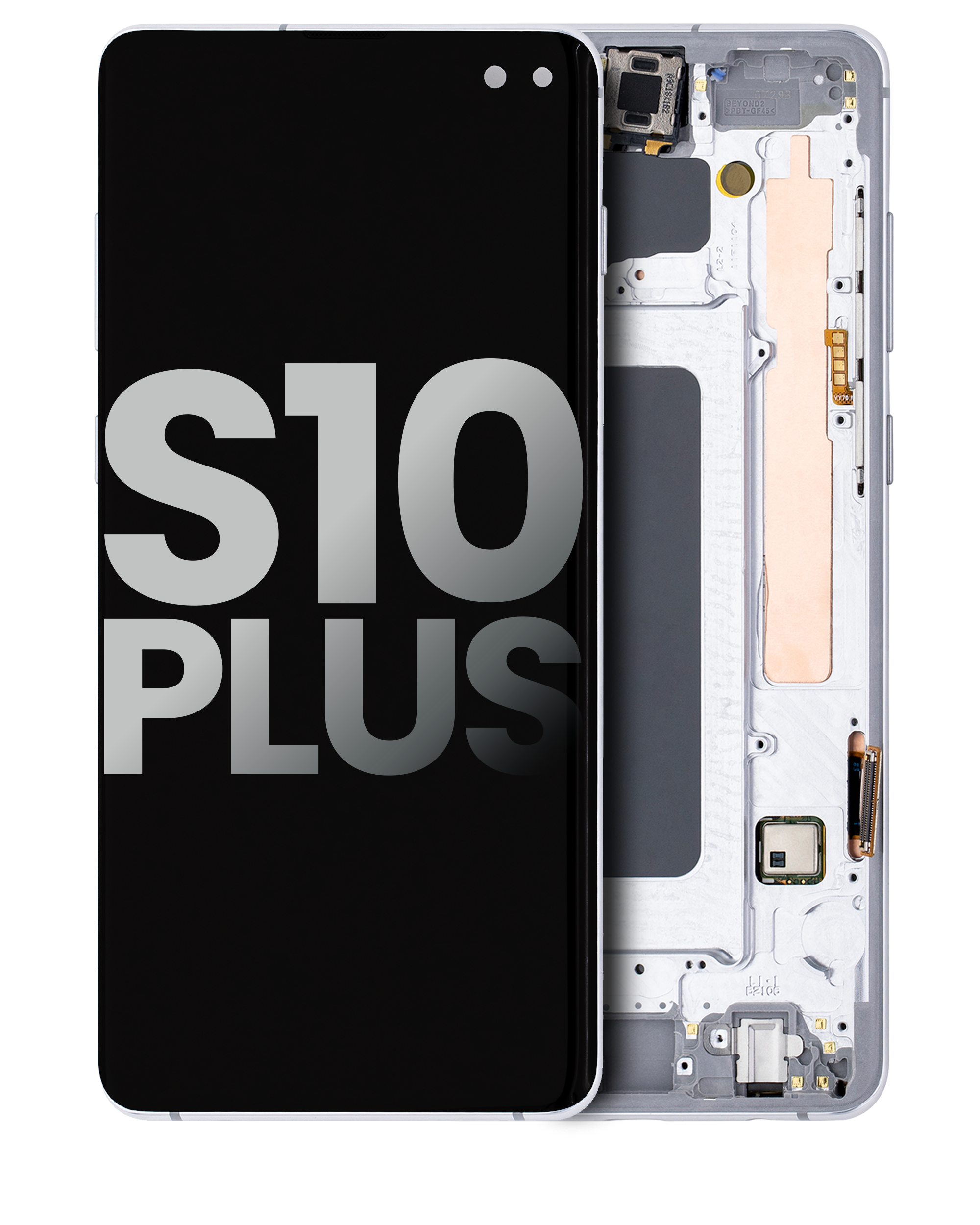 Oled Assembly With Frame Compatible For Samsung Galaxy S10 Plus (Used  Pull: Grade B/C) (Prism White)