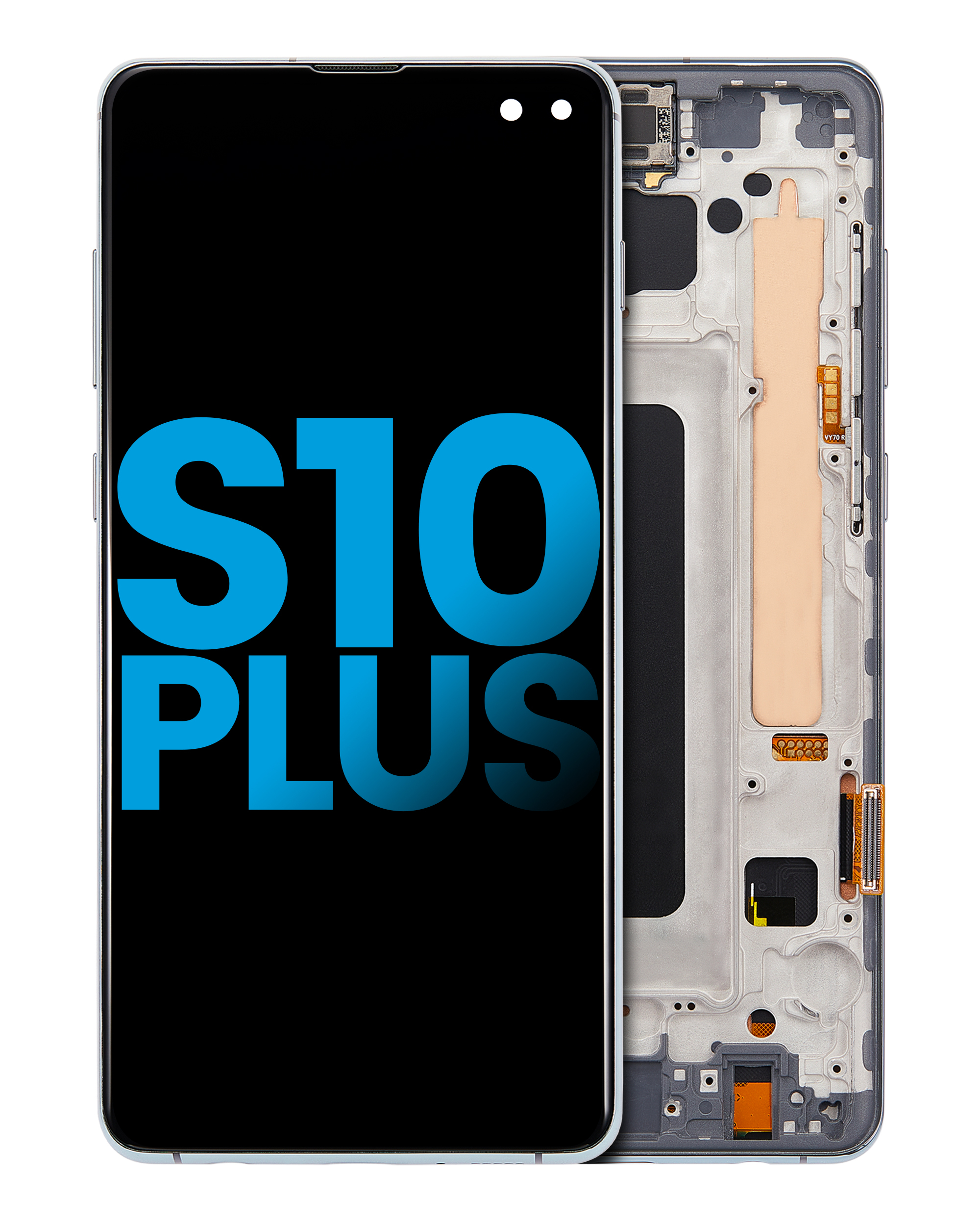 Lcd Assembly With Frame (Without Finger Print Sensor) Compatible For Samsung Galaxy S10 Plus (Aftermarket Plus: Tft) (Prism Green)