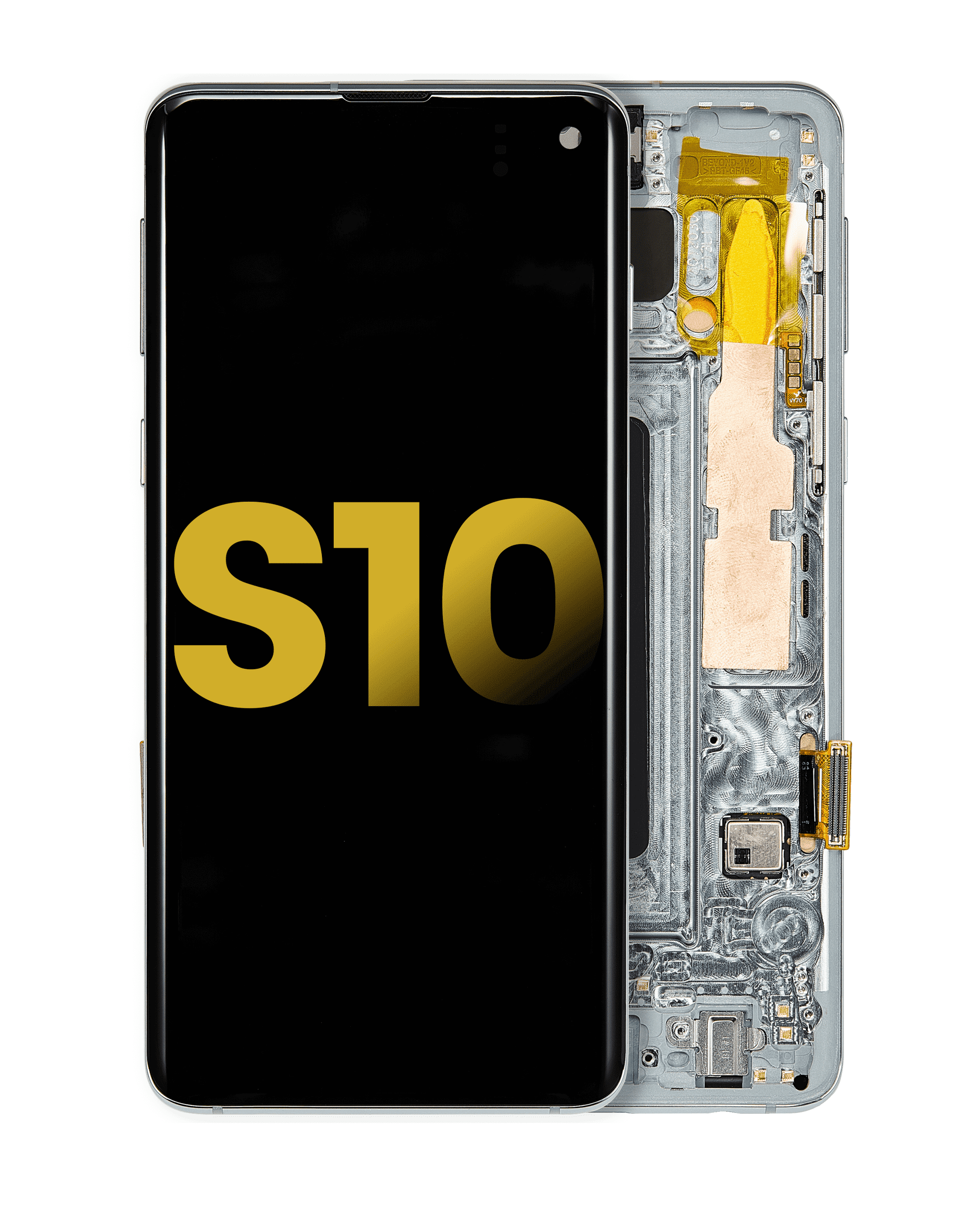 Oled Assembly With Frame Compatible For Samsung Galaxy S10 (Refurbished) (Prism Green)