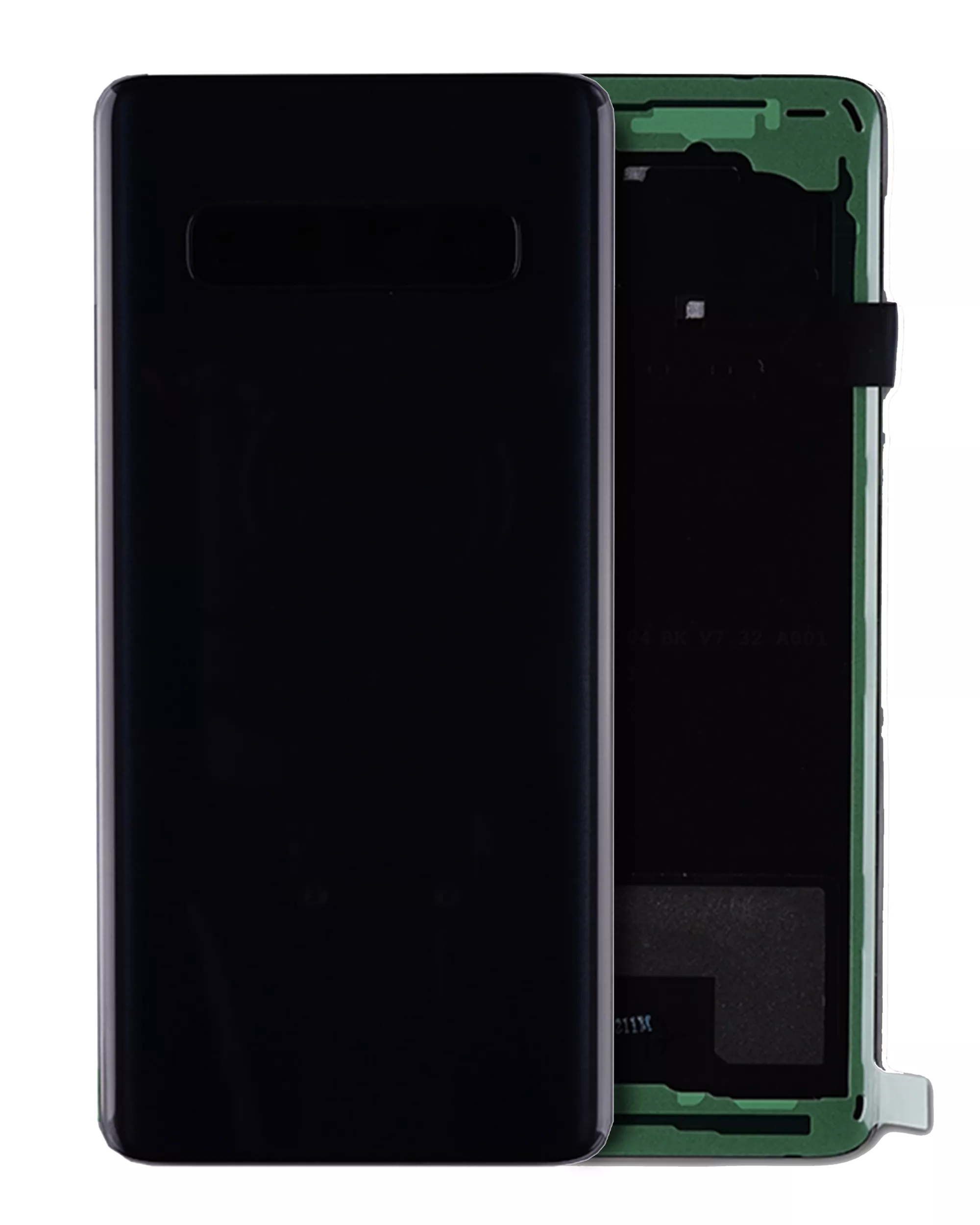 Back Cover Glass With Camera Lens Compatible For Samsung Galaxy S10 (Service Pack) (Prism Black)