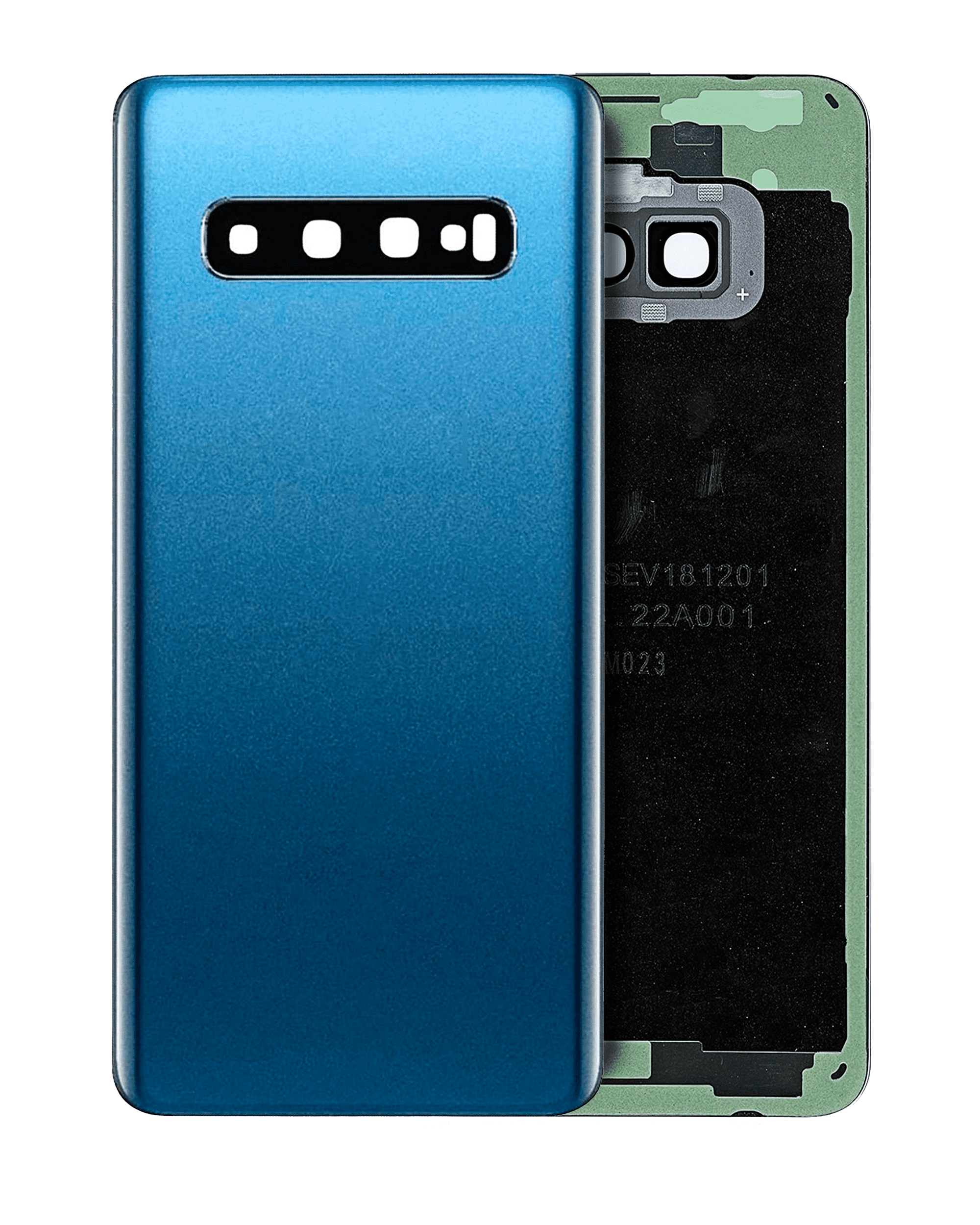 Back Cover Glass With Camera Lens Compatible For Samsung Galaxy S10 (Service Pack) (Prism Blue)