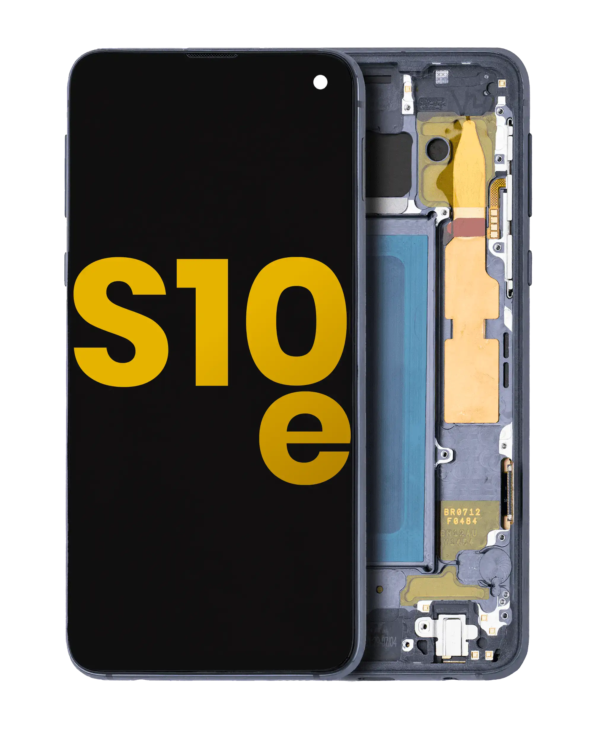 Oled Assembly With Frame Compatible For Samsung Galaxy S10E (Refurbished) (Prism Black)