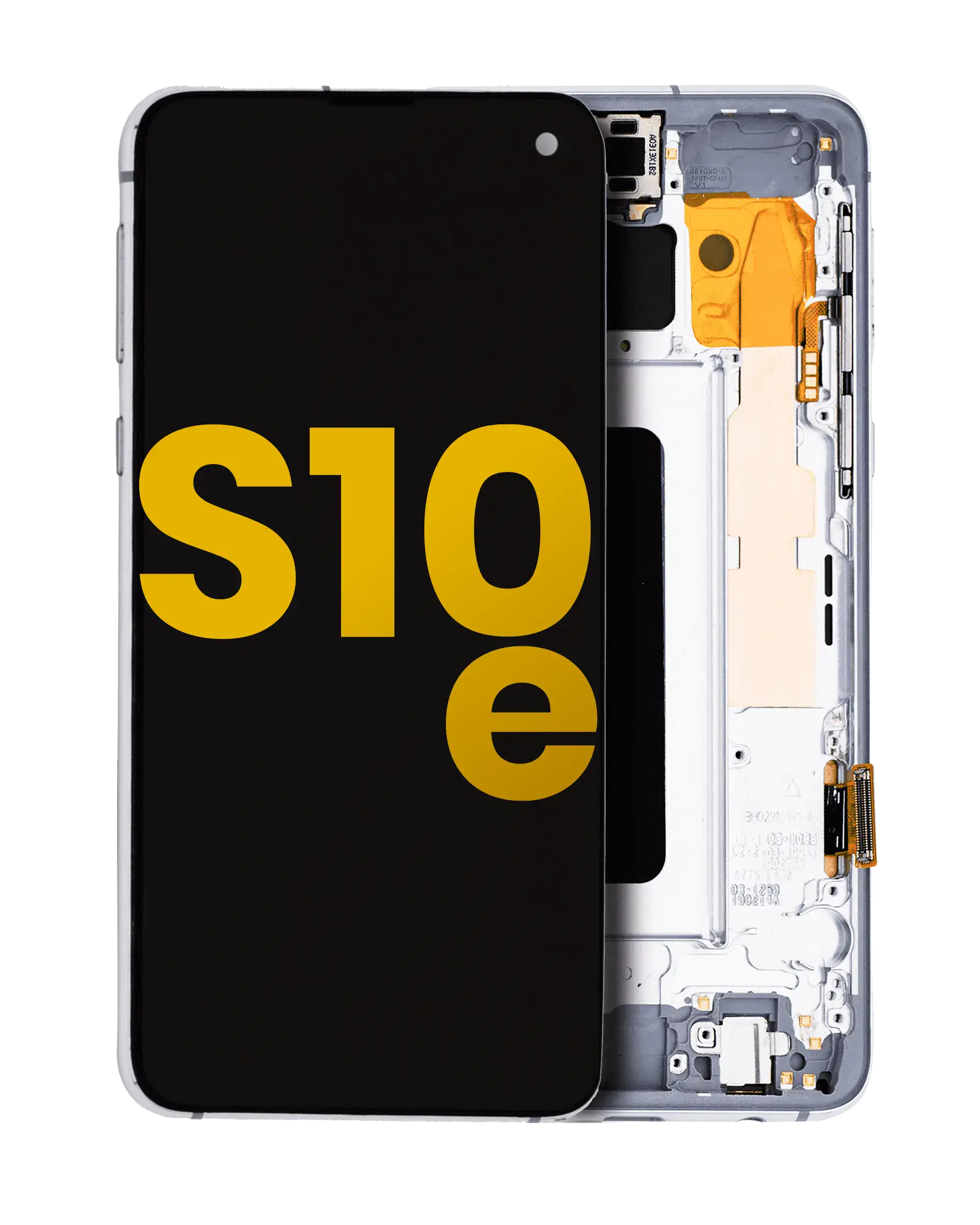 Oled Assembly With Frame Compatible For Samsung Galaxy S10E (Refurbished) (Prism White)