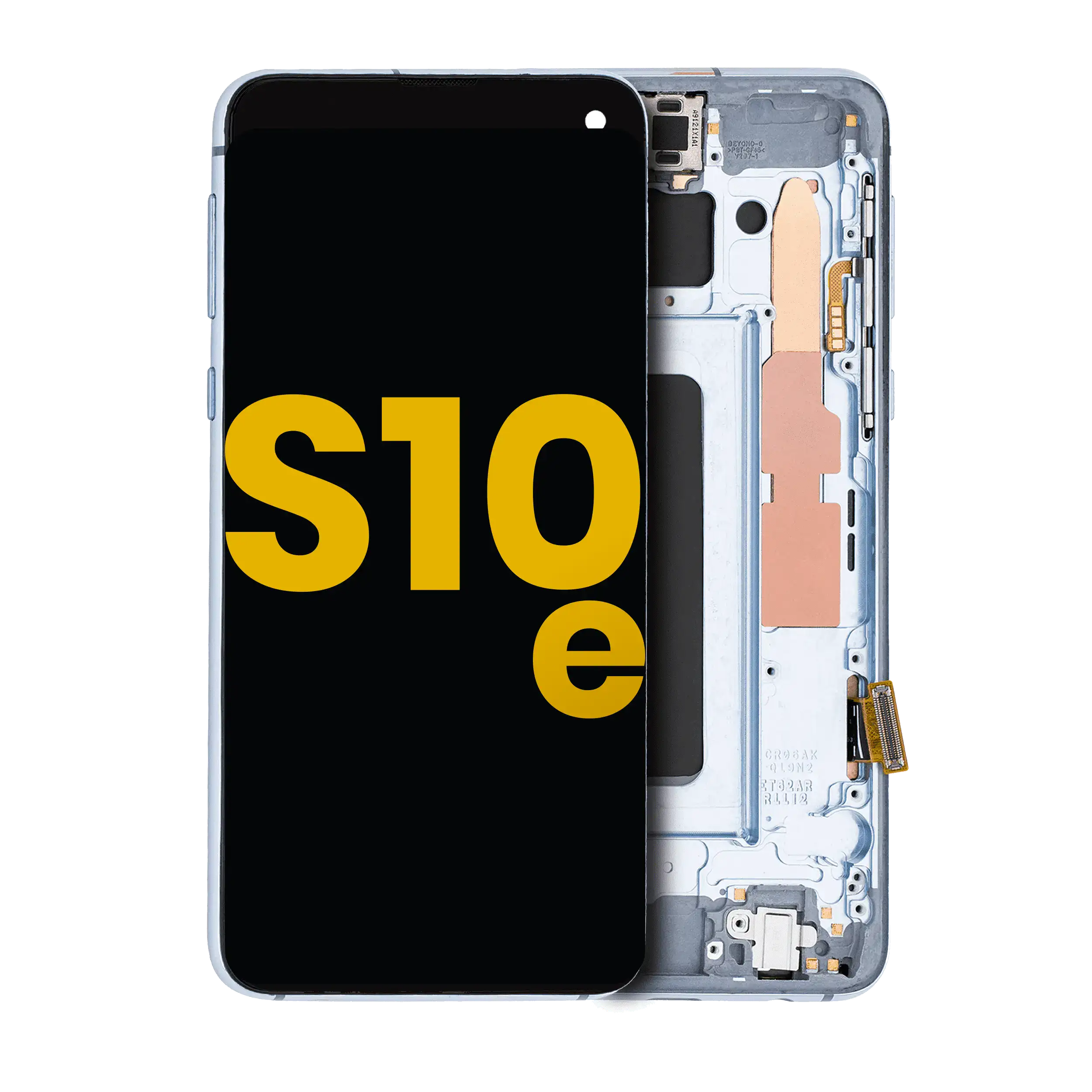 Oled Assembly With Frame Compatible For Samsung Galaxy S10E (Refurbished) (Prism Blue)