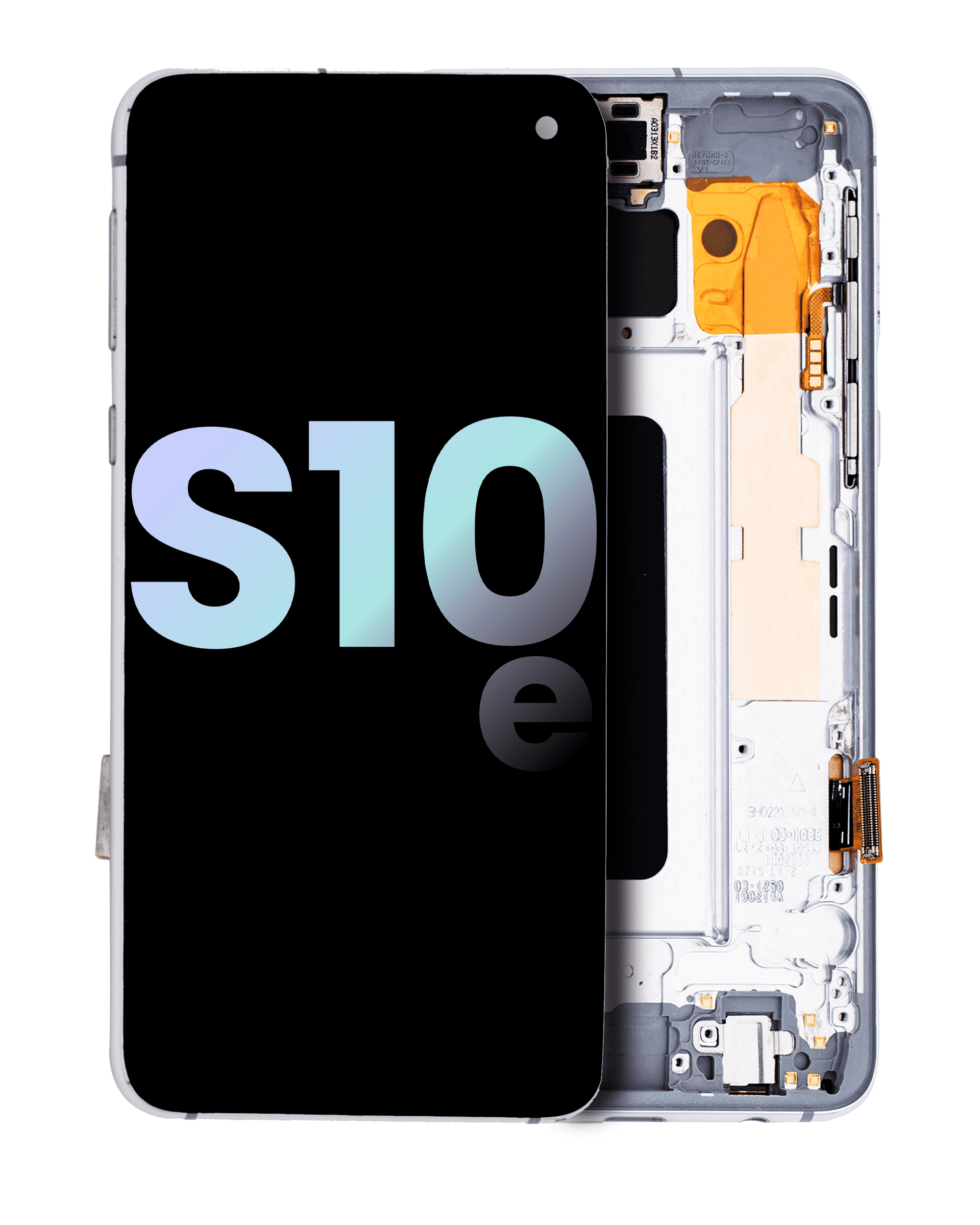 Oled Assembly With Frame Compatible For Samsung Galaxy S10E (Service Pack) (Prism White)