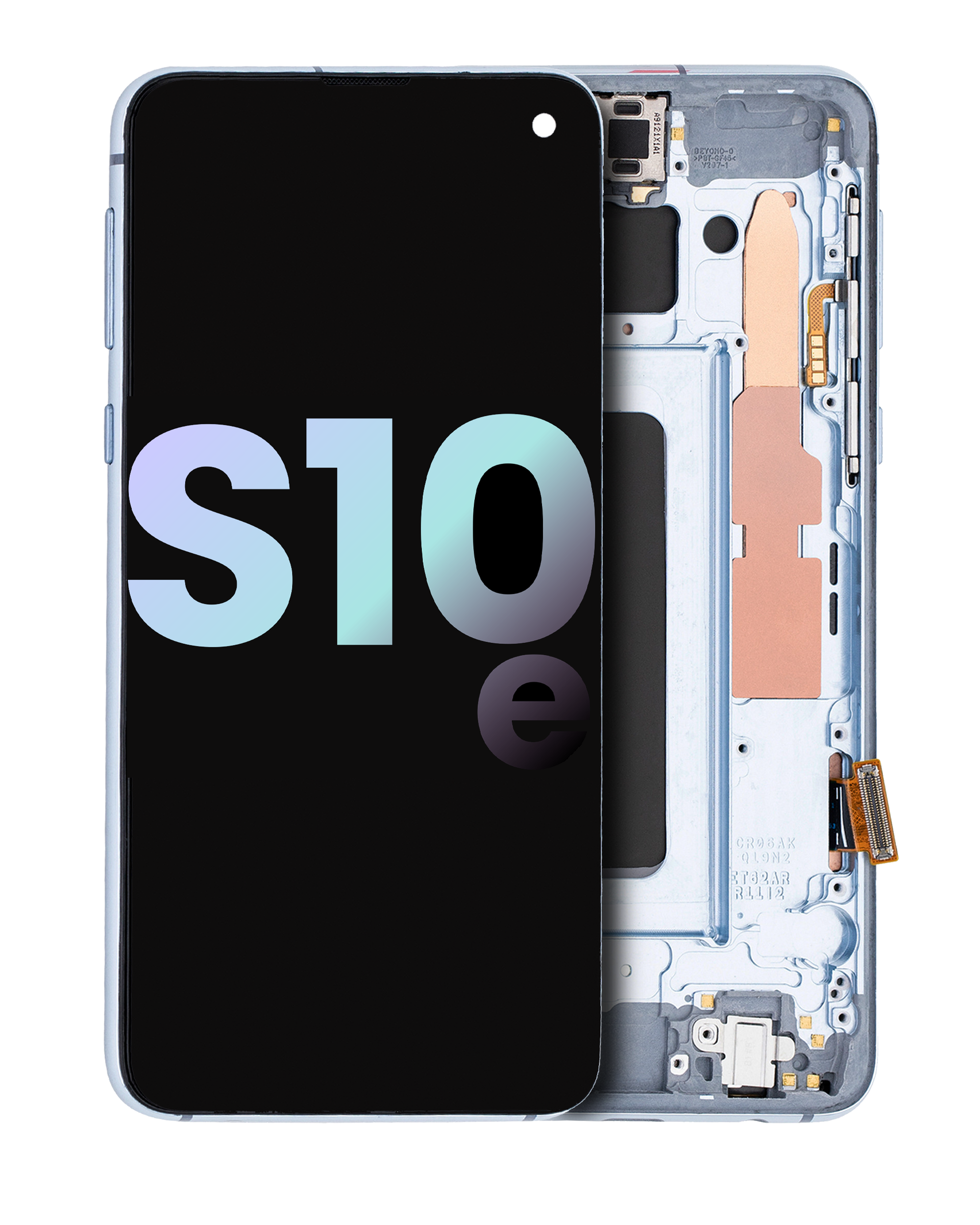 Oled Assembly With Frame Compatible For Samsung Galaxy S10E (Service Pack) (Prism Blue)