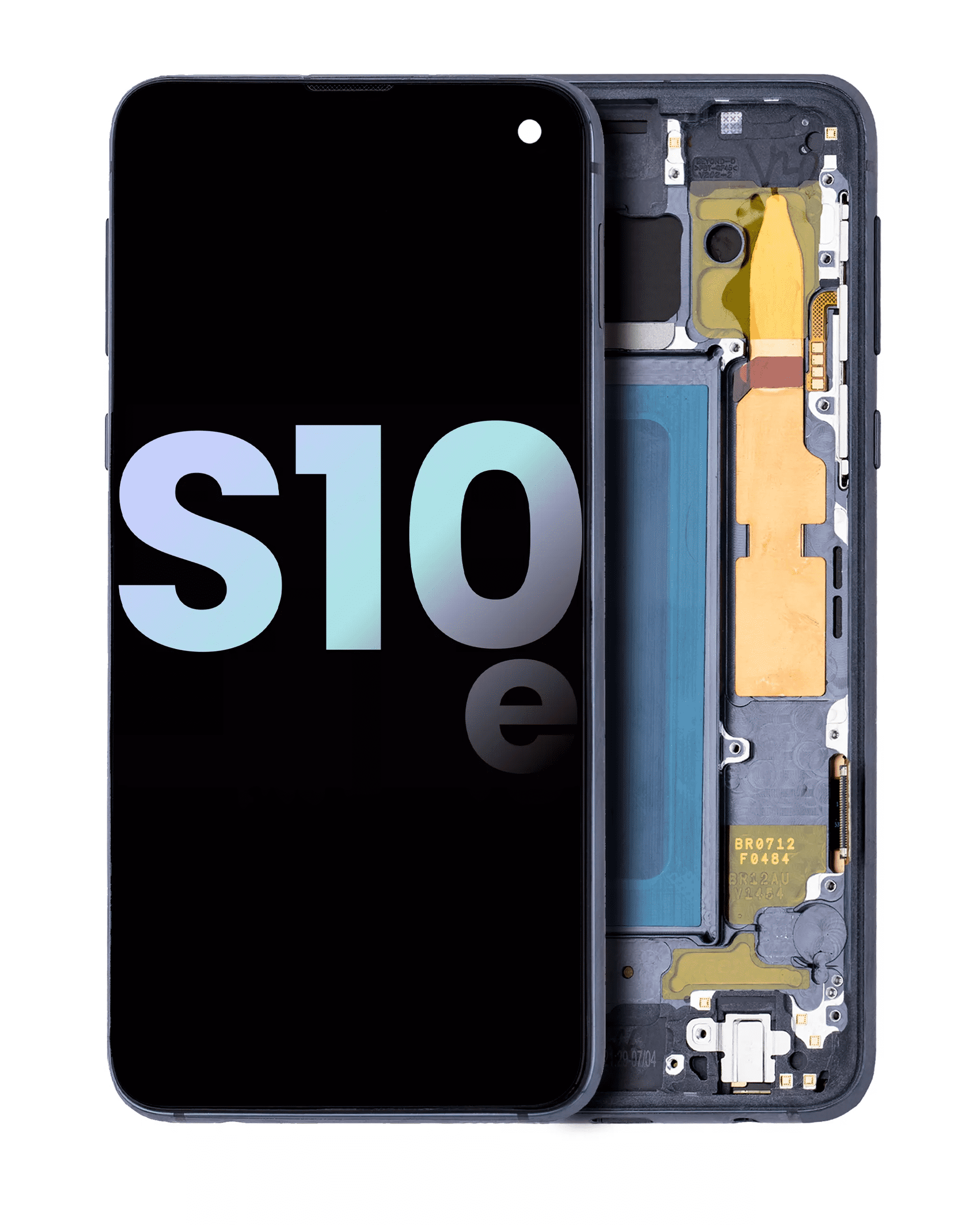 Oled Assembly With Frame Compatible For Samsung Galaxy S10E (Service Pack) (Prism Black)