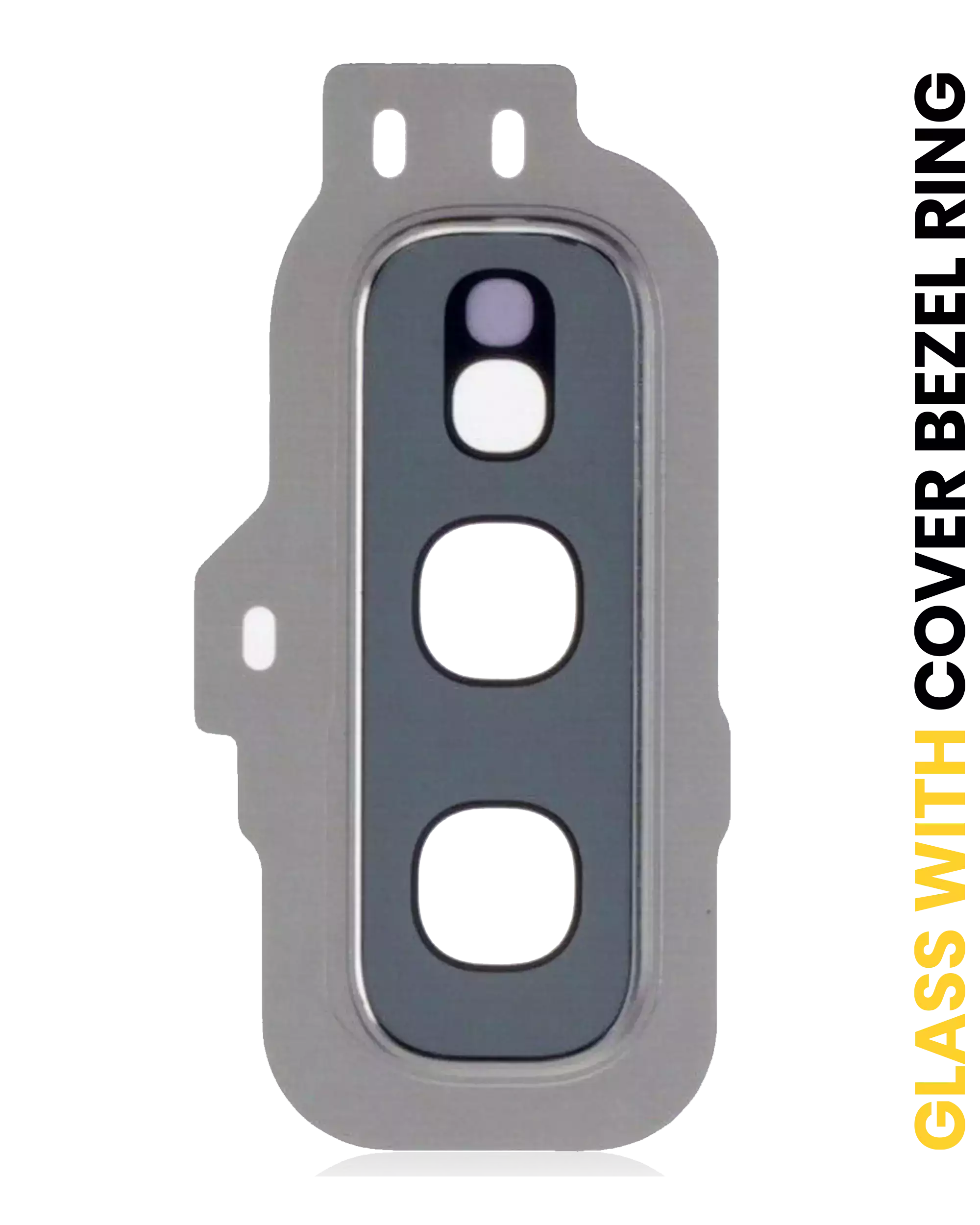 Back Camera Lens With Cover Bezel Ring Compatible For Samsung Galaxy S10E (Prism White)