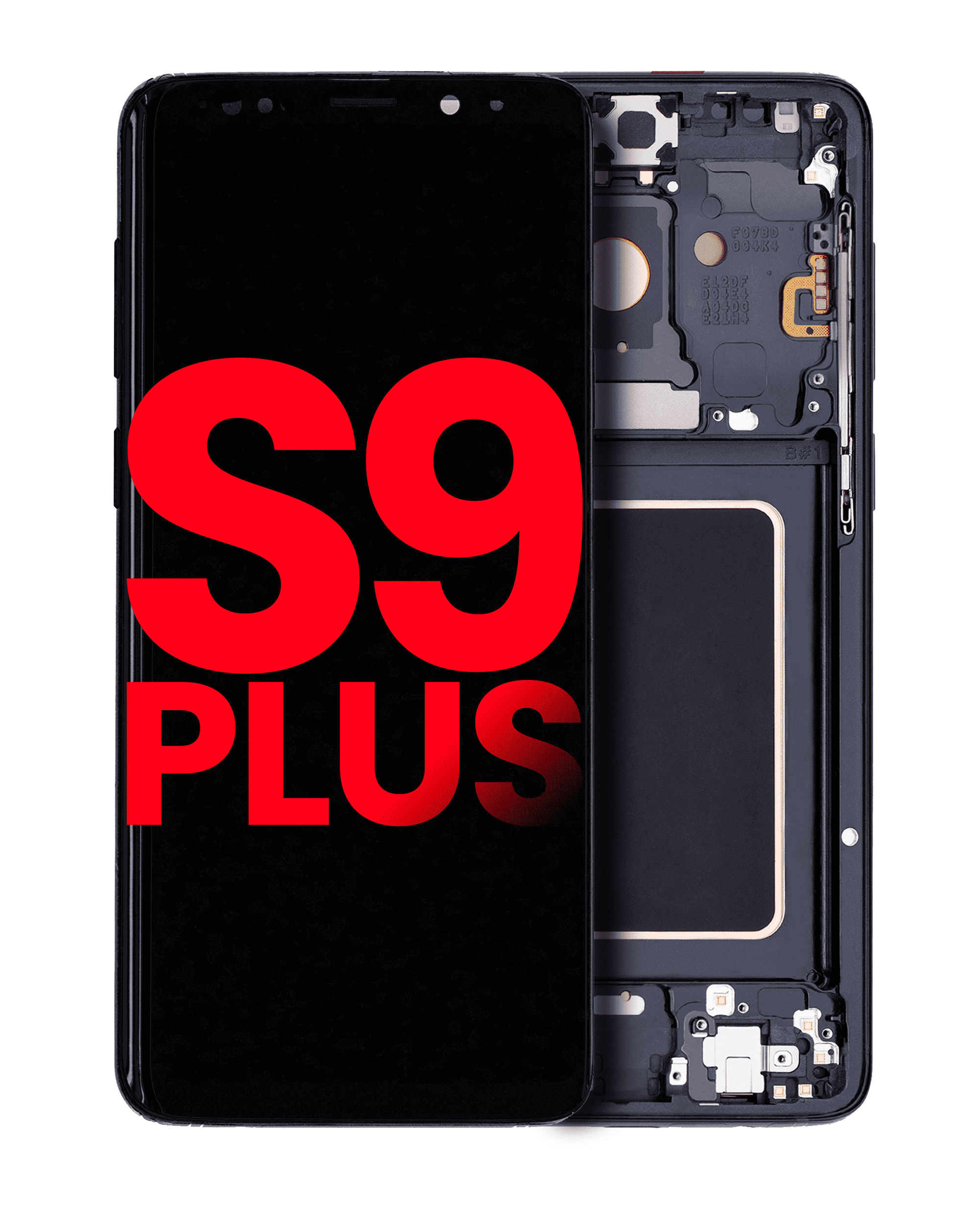Oled Assembly With Frame Compatible For Samsung Galaxy S9 Plus (Aftermarket Plus) (Midnight Black)