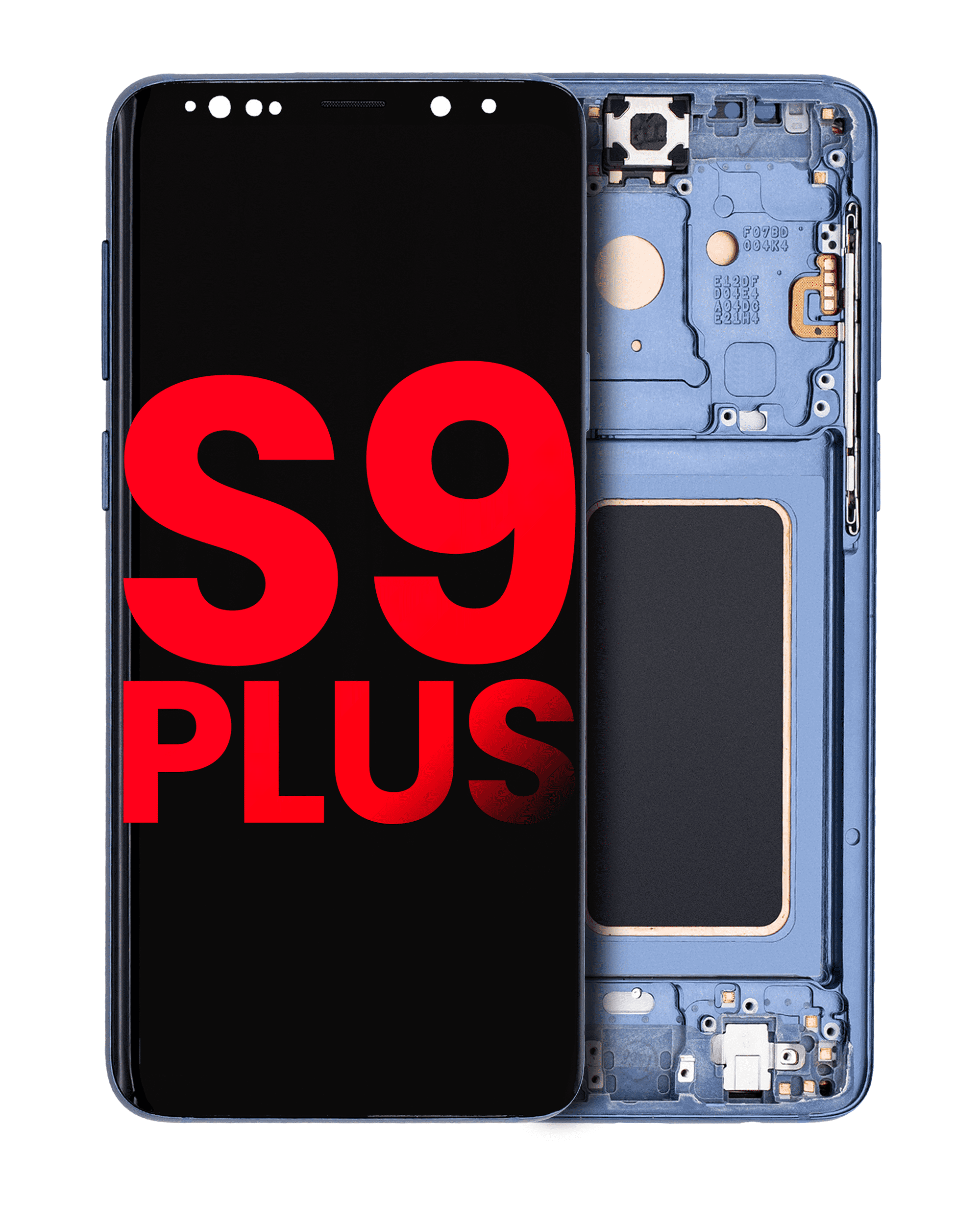 Oled Assembly With Frame Compatible For Samsung Galaxy S9 Plus (Aftermarket Plus) (Coral Blue)