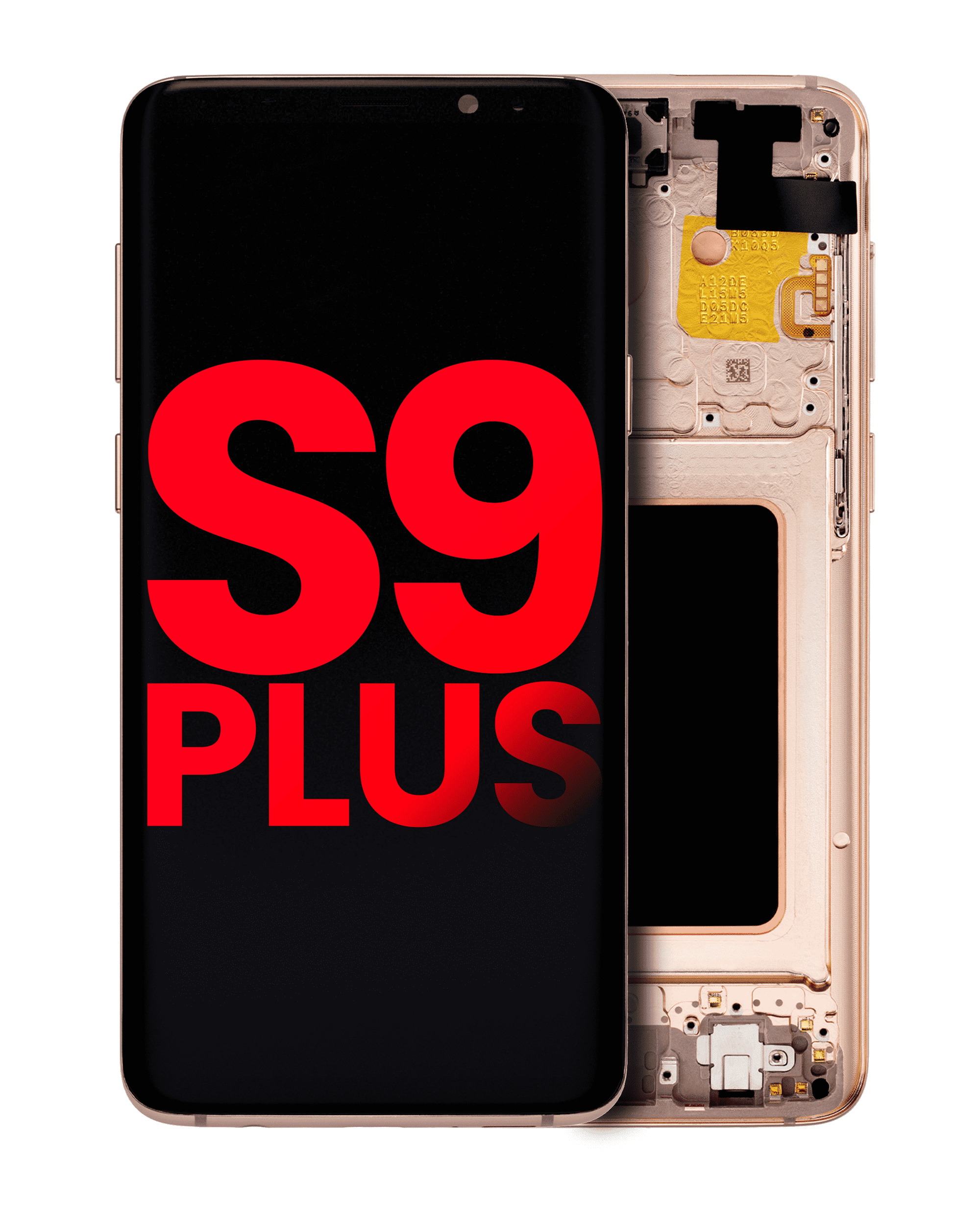 Oled Assembly With Frame Compatible For Samsung Galaxy S9 Plus (Aftermarket Plus) (Sunrise Gold)