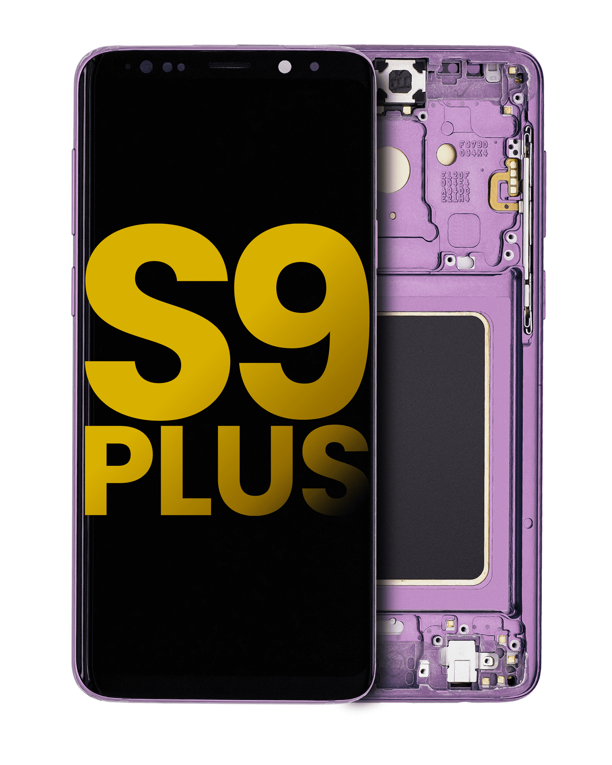 Oled Assembly With Frame Compatible For Samsung Galaxy S9 Plus (Refurbished) (Lilac Purple)
