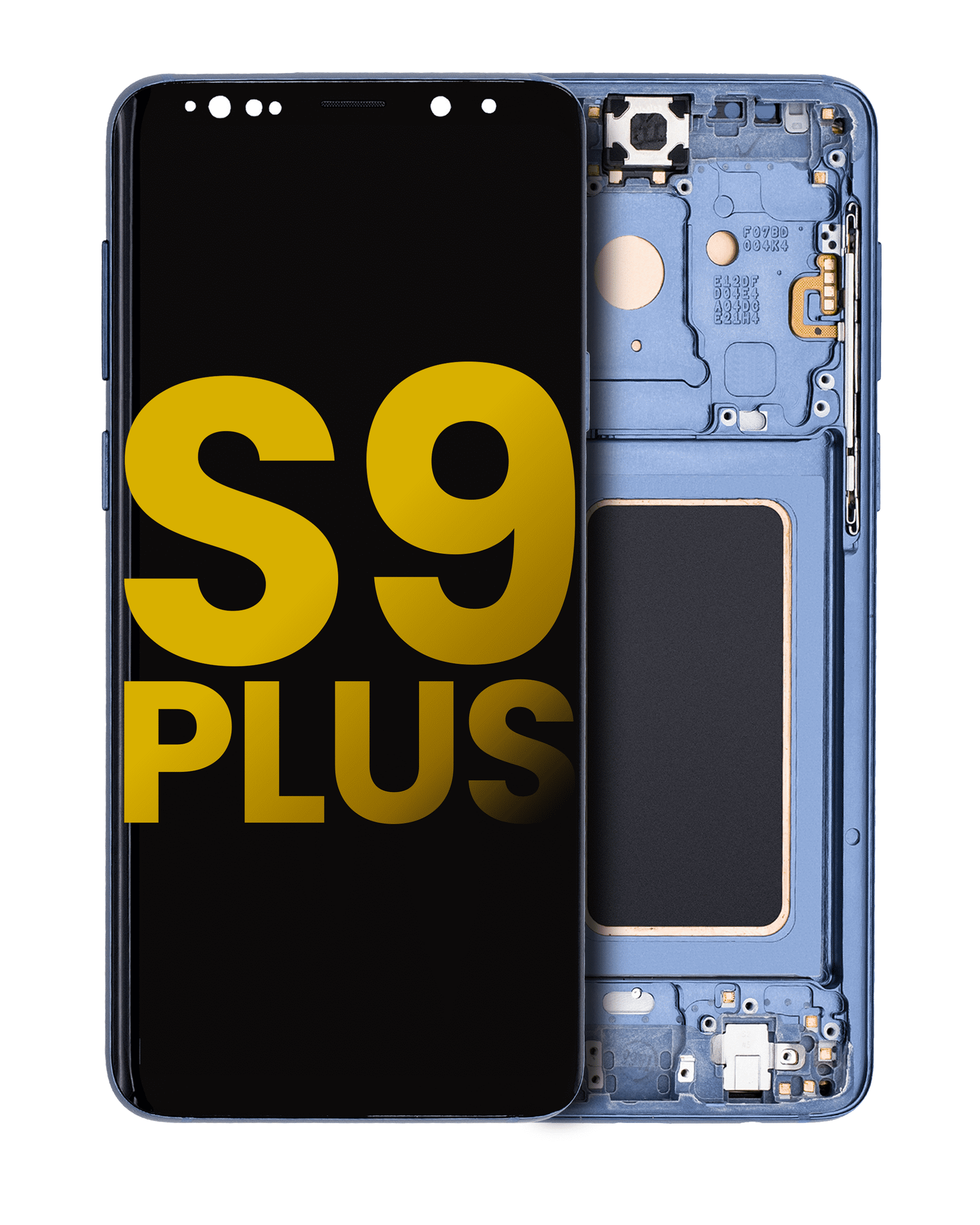 Oled Assembly With Frame Compatible For Samsung Galaxy S9 Plus (Refurbished) (Coral Blue)