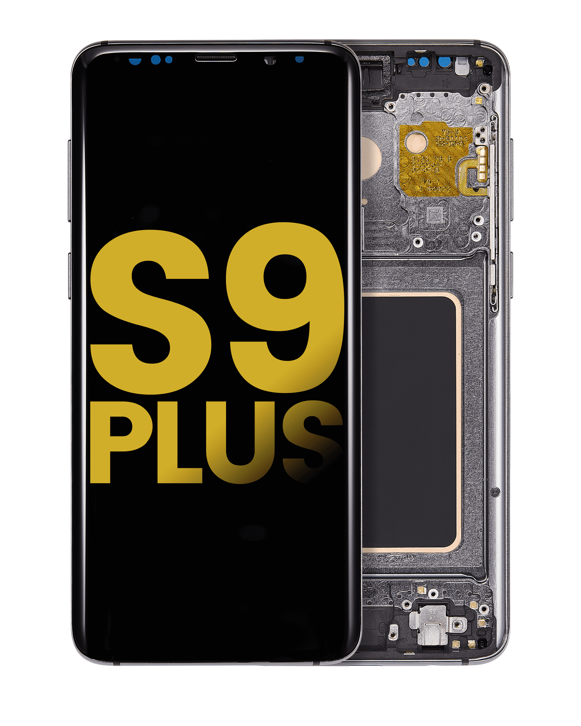 Oled Assembly With Frame Compatible For Samsung Galaxy S9 Plus (Refurbished) (Titanium Gray)
