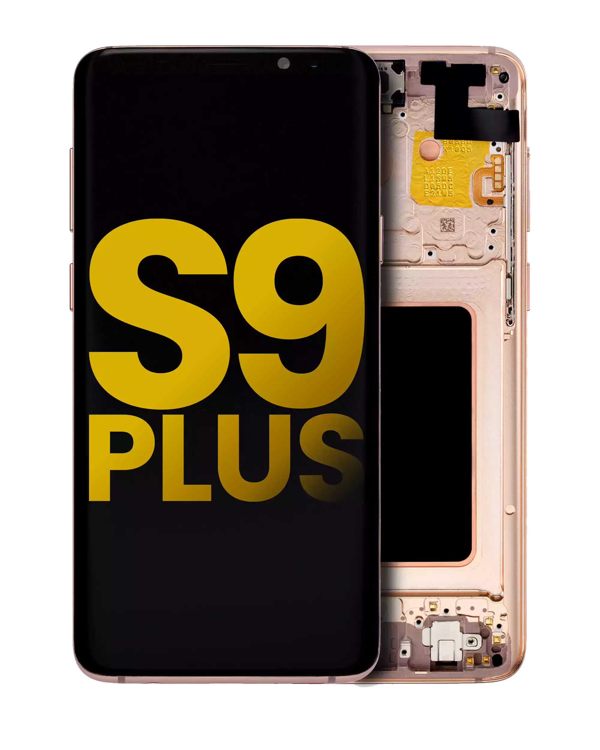 Oled Assembly With Frame Compatible For Samsung Galaxy S9 Plus (Refurbished) (Sunrise Gold)