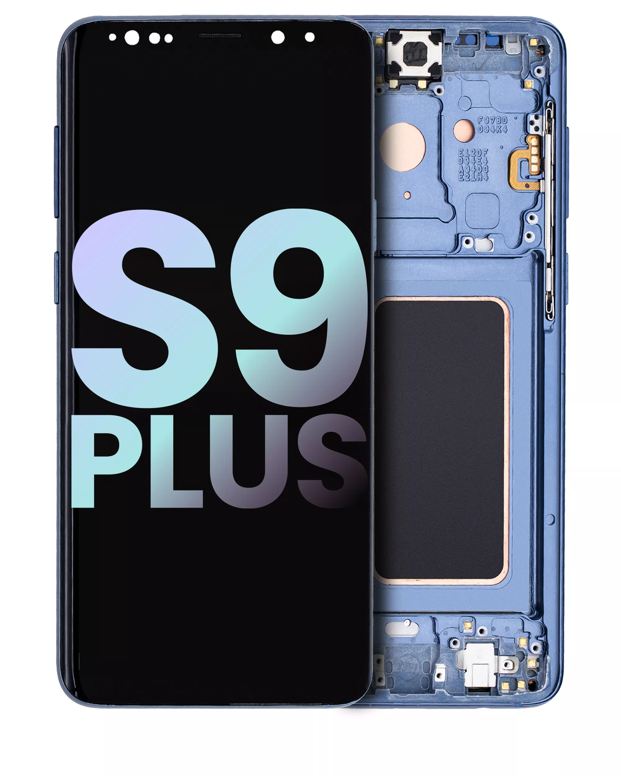 Oled Assembly With Frame Compatible For Samsung Galaxy S9 Plus (Service Pack) (Coral Blue)