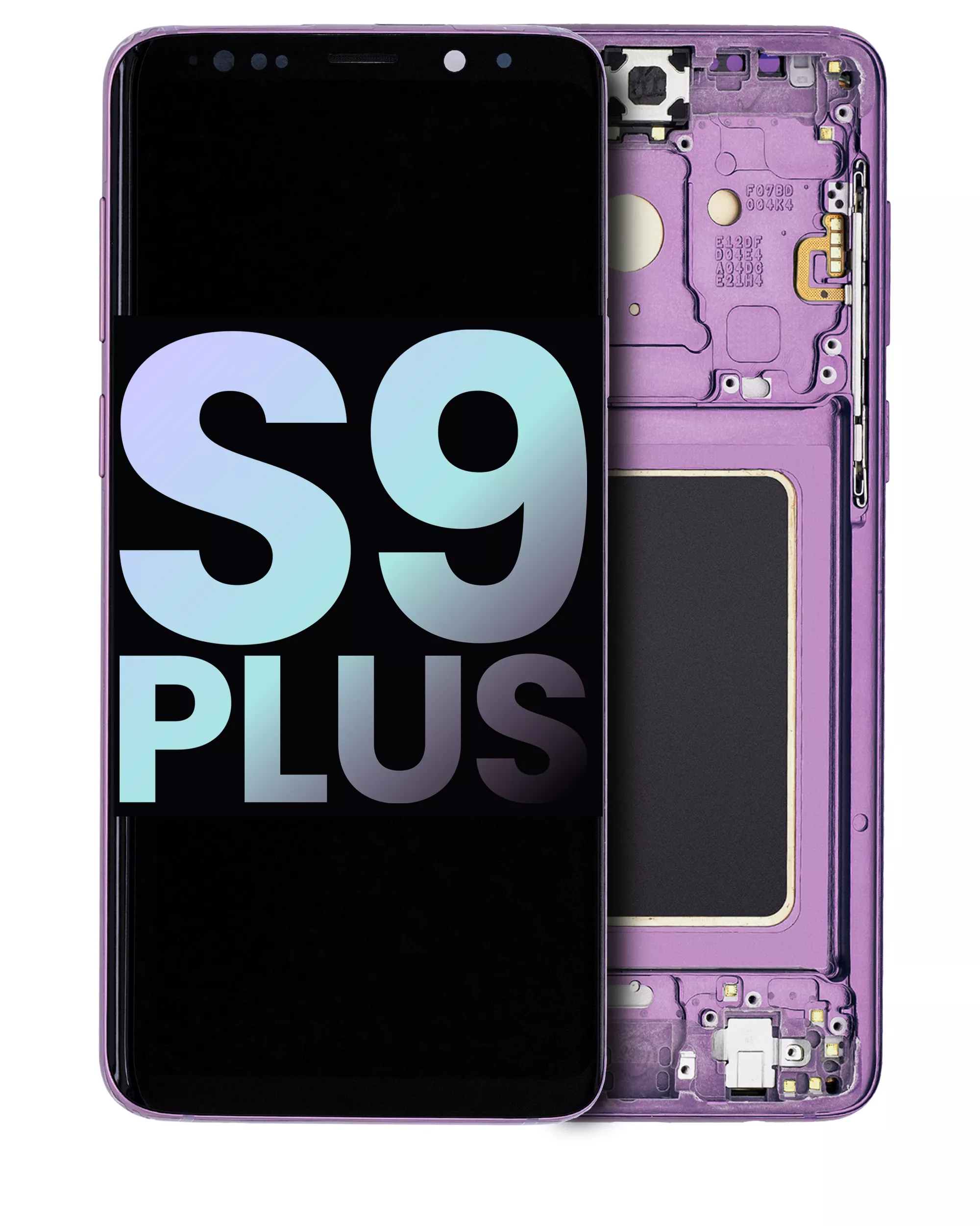 Oled Assembly With Frame Compatible For Samsung Galaxy S9 Plus (Service Pack) (Lilac Purple)
