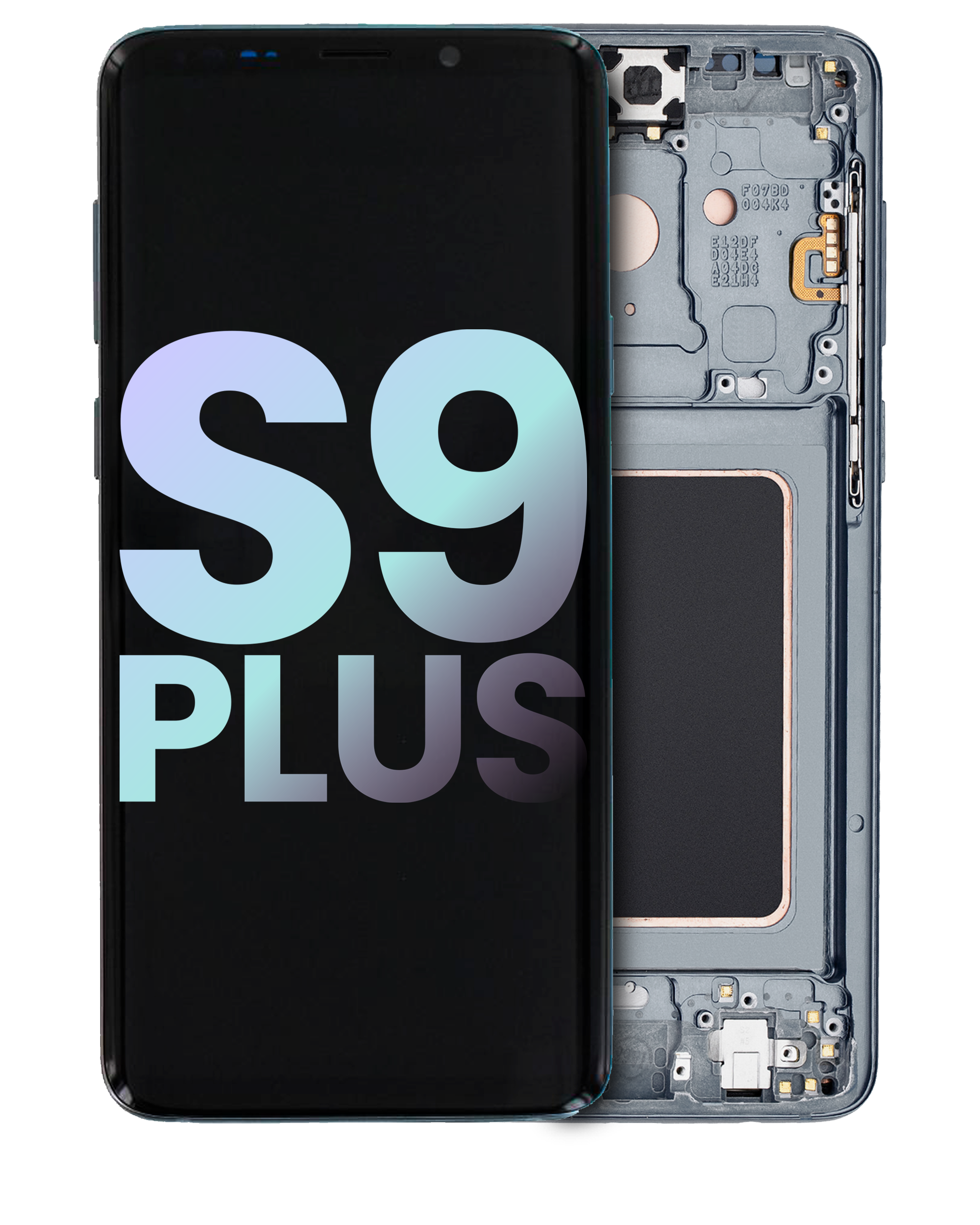 Oled Assembly With Frame Compatible For Samsung Galaxy S9 Plus (Service Pack) (Titanium Gray)