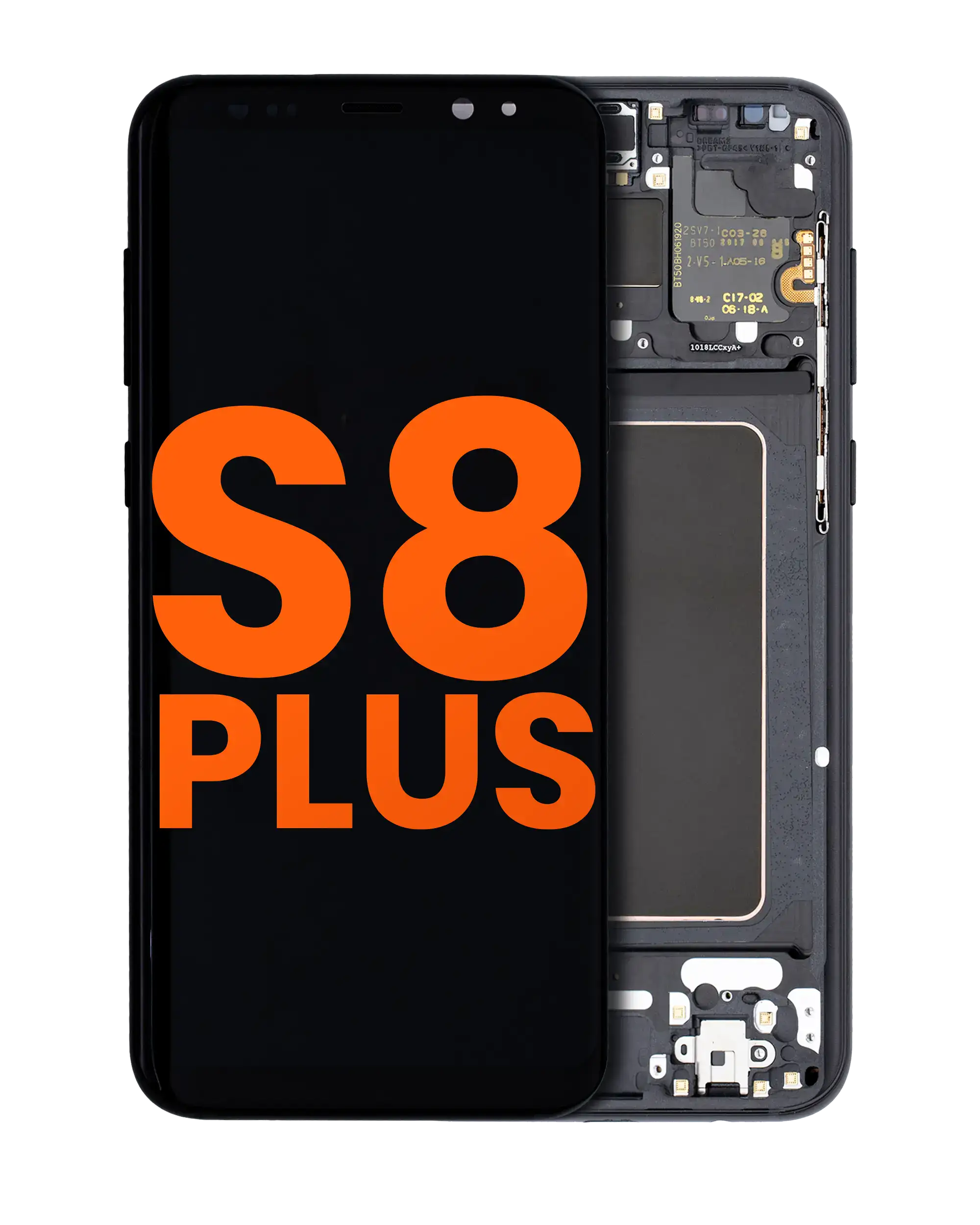Oled Assembly With Frame Compatible For Samsung Galaxy S8 Plus (Blemish: Grade A) (Midnight Black)