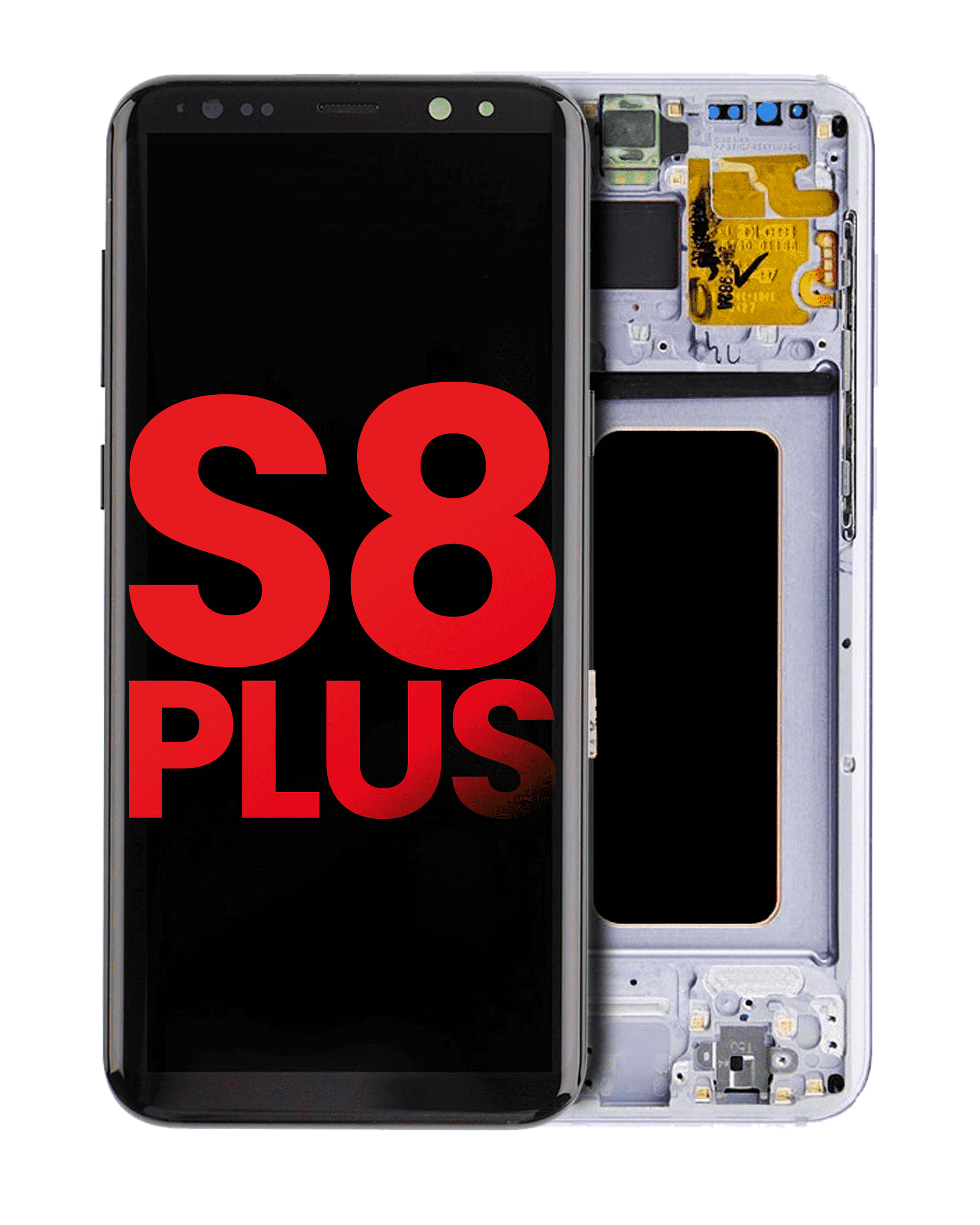 Oled Assembly With Frame Compatible For Samsung Galaxy S8 Plus (Aftermarket Plus) (Orchid Gray)