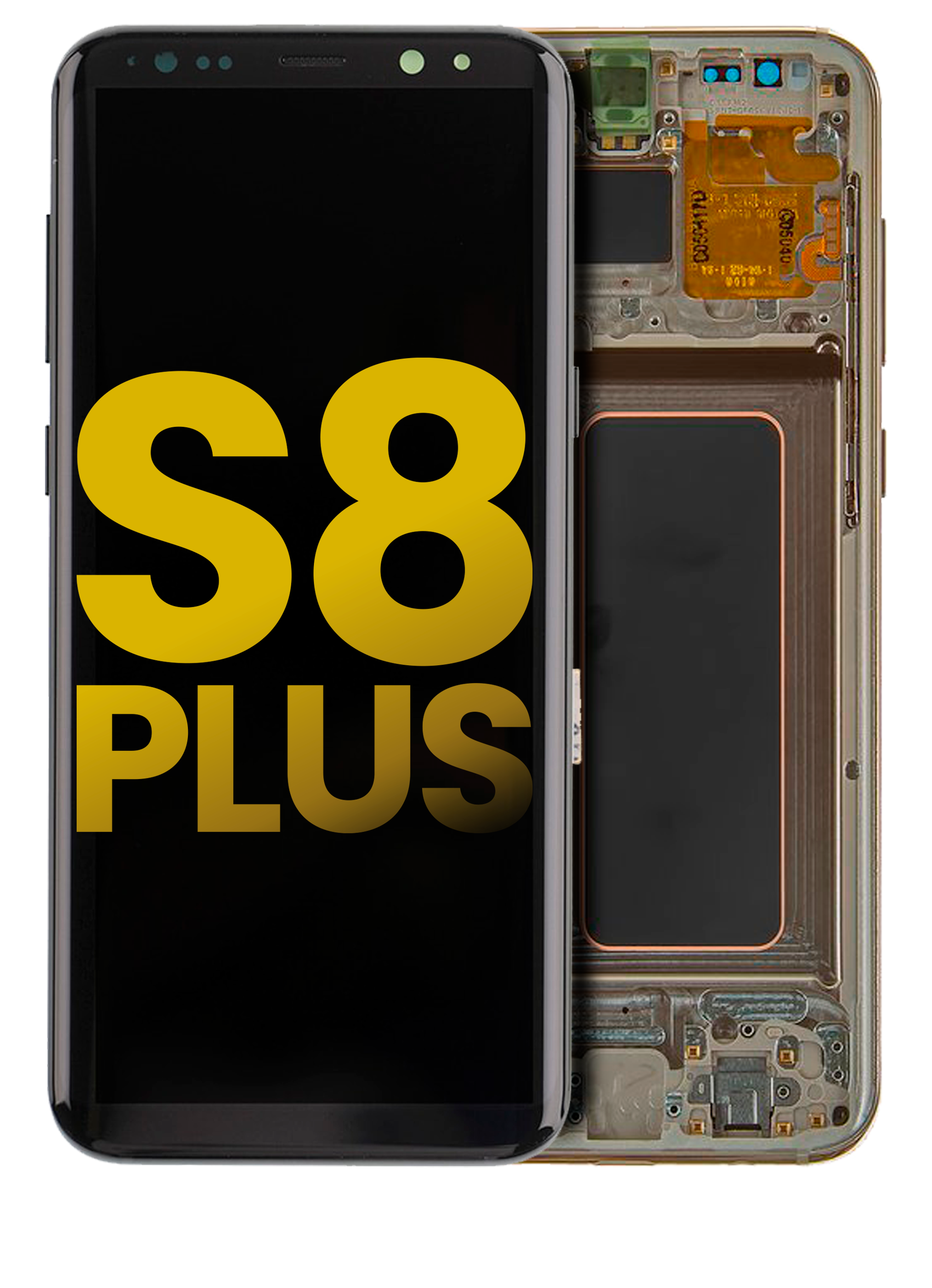 Oled Assembly With Frame Compatible For Samsung Galaxy S8 Plus (Refurbished) (Maple Gold)