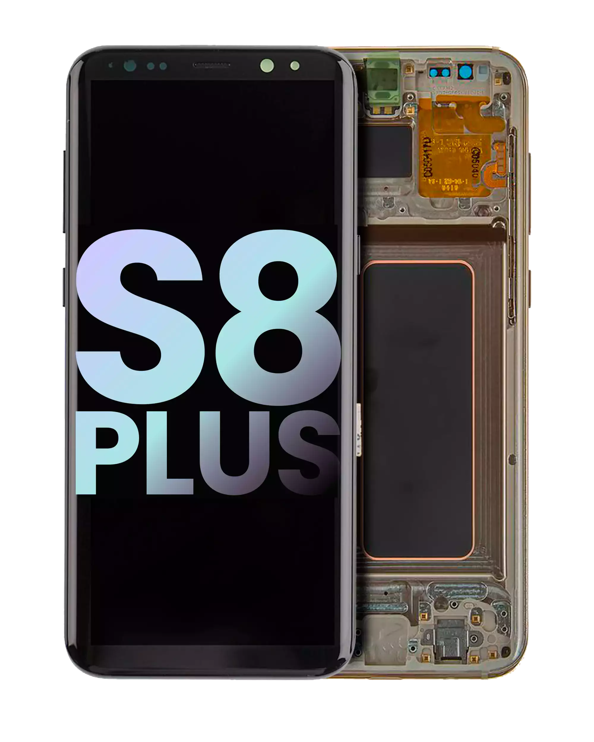 Oled Assembly With Frame Compatible For Samsung Galaxy S8 Plus (Service Pack) (Maple Gold)