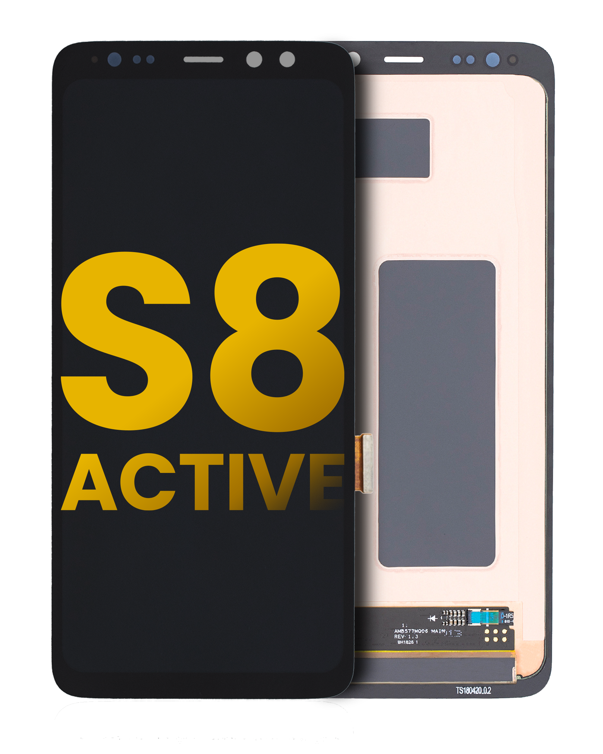 Oled Assembly Without Frame Compatible For Samsung Galaxy S8 Active (Refurbished) (Meteor Gray)